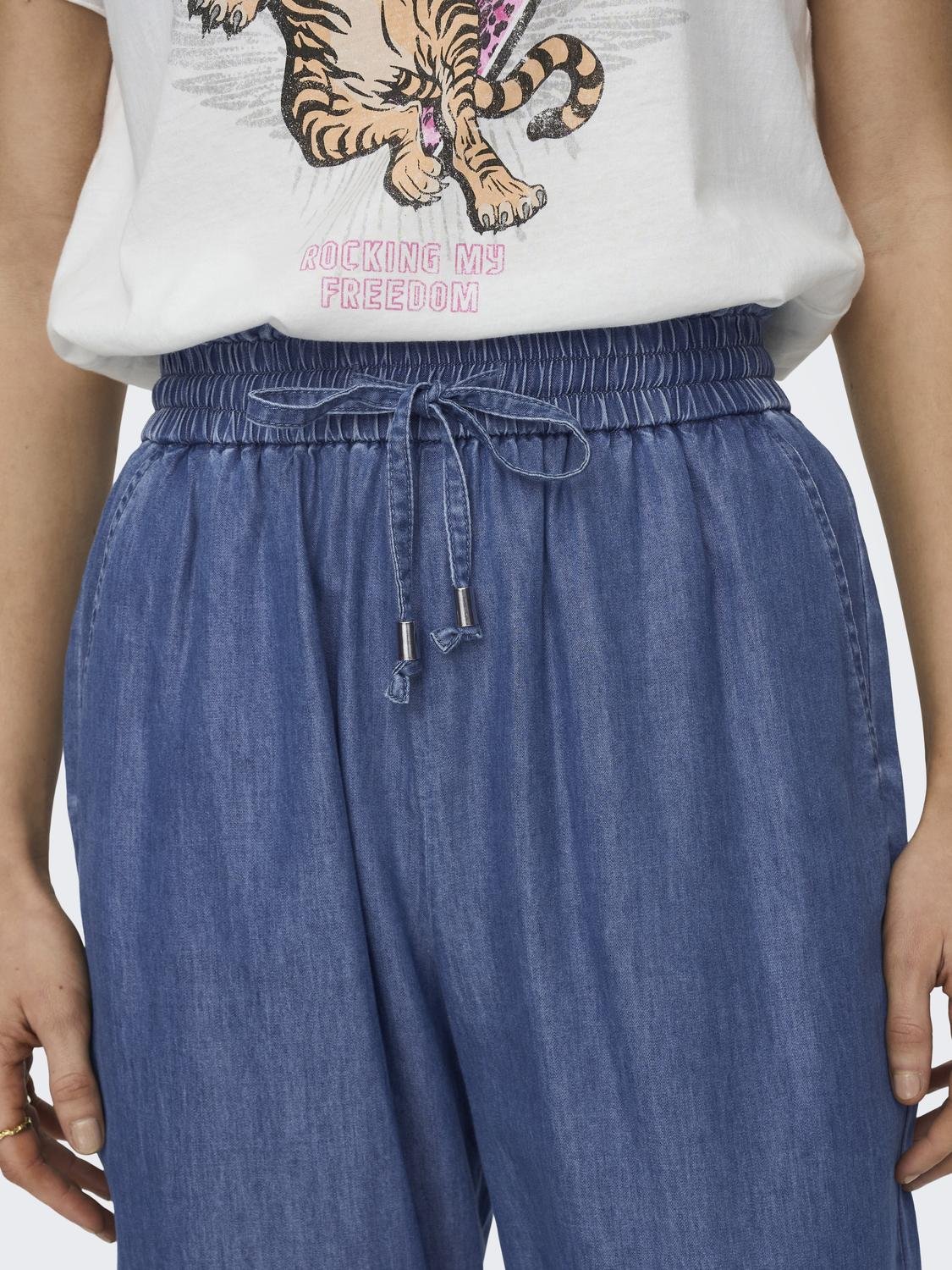 ONLBEA HW ELASTIC DNM STRING PANT BJ