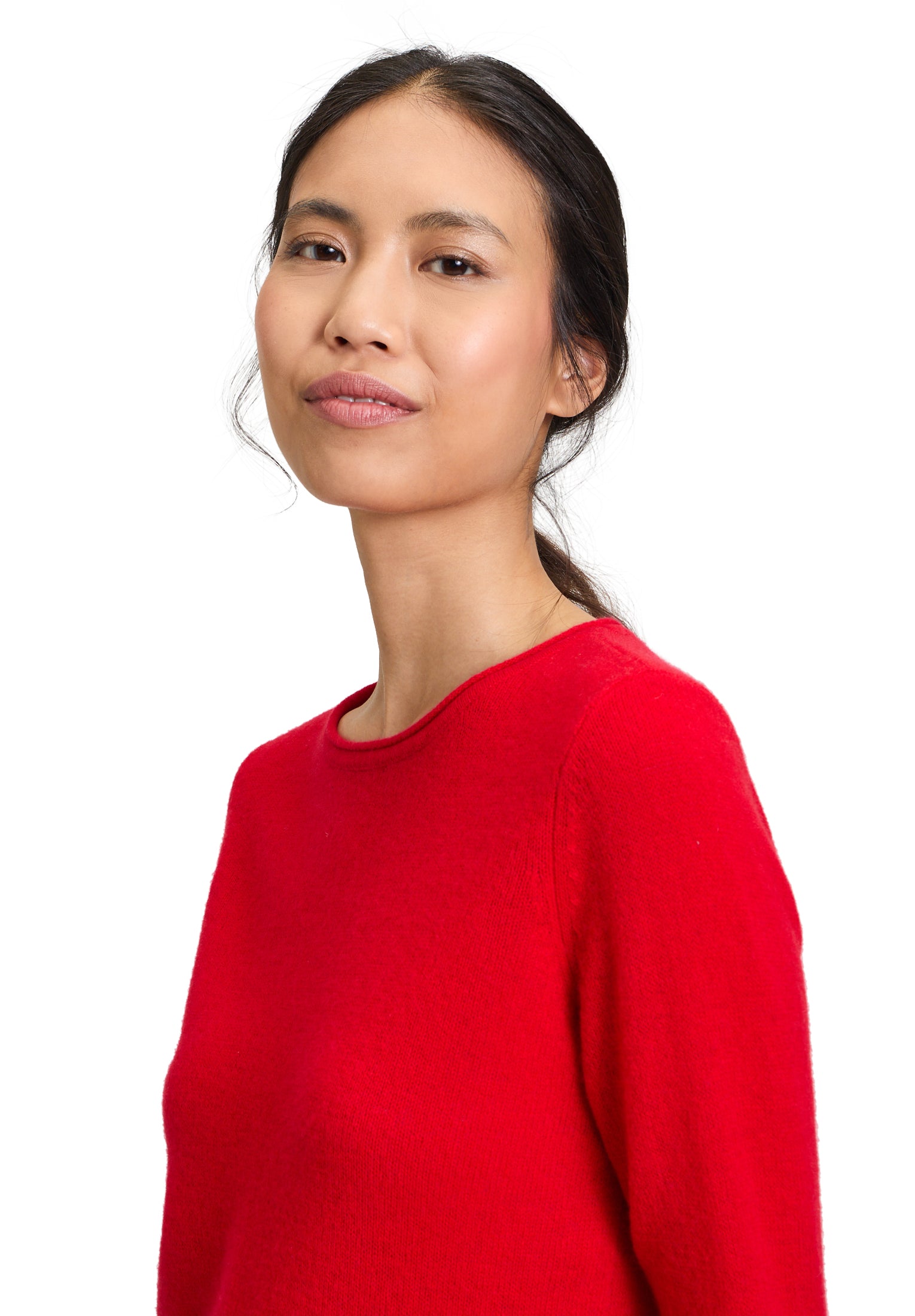 Feinstrickpullover 100 % Kaschmir mit Rundhalsausschnitt