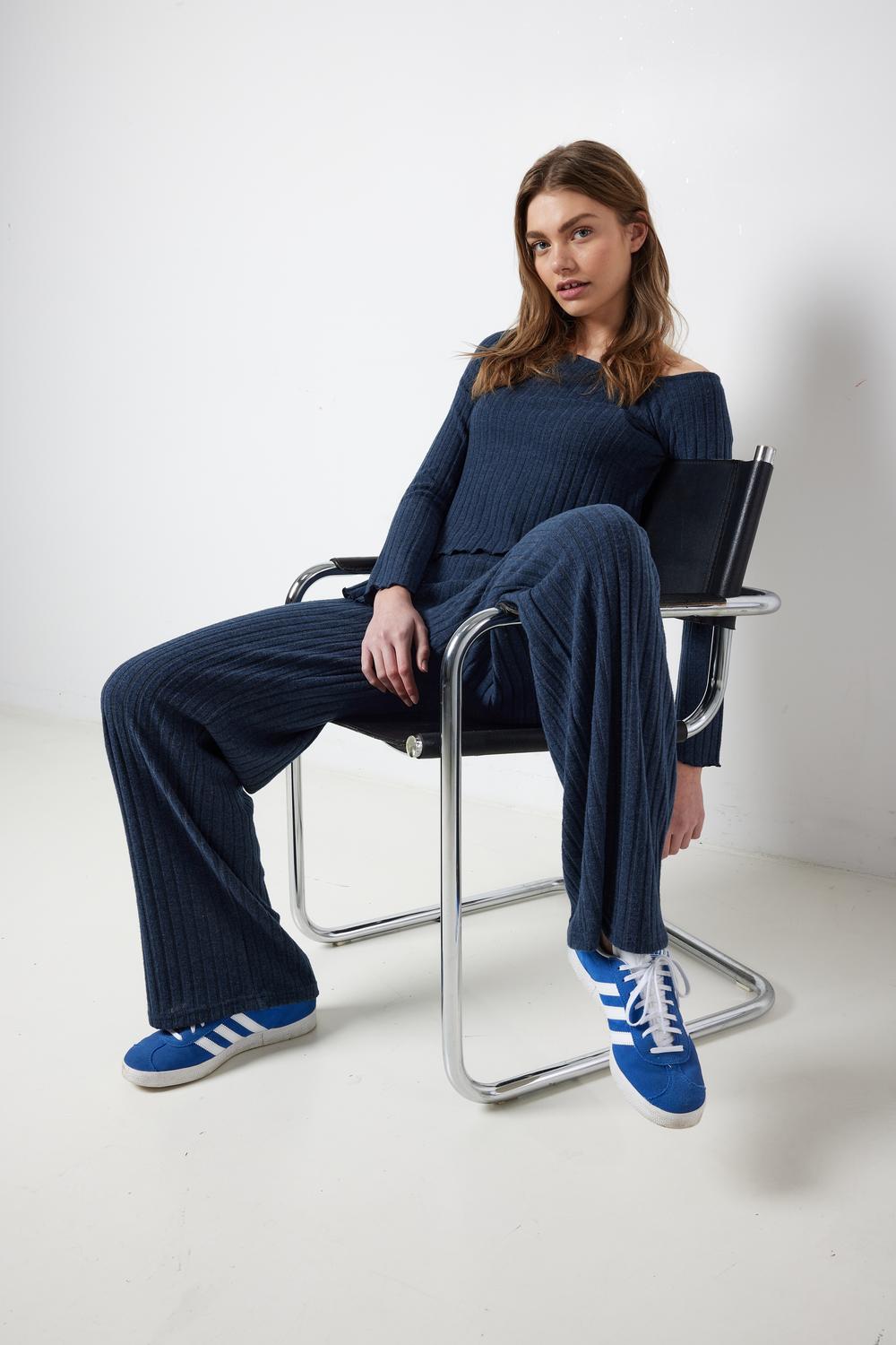 NMVILLAGE L/S FUNNELNECK TOP BF JRS FWD