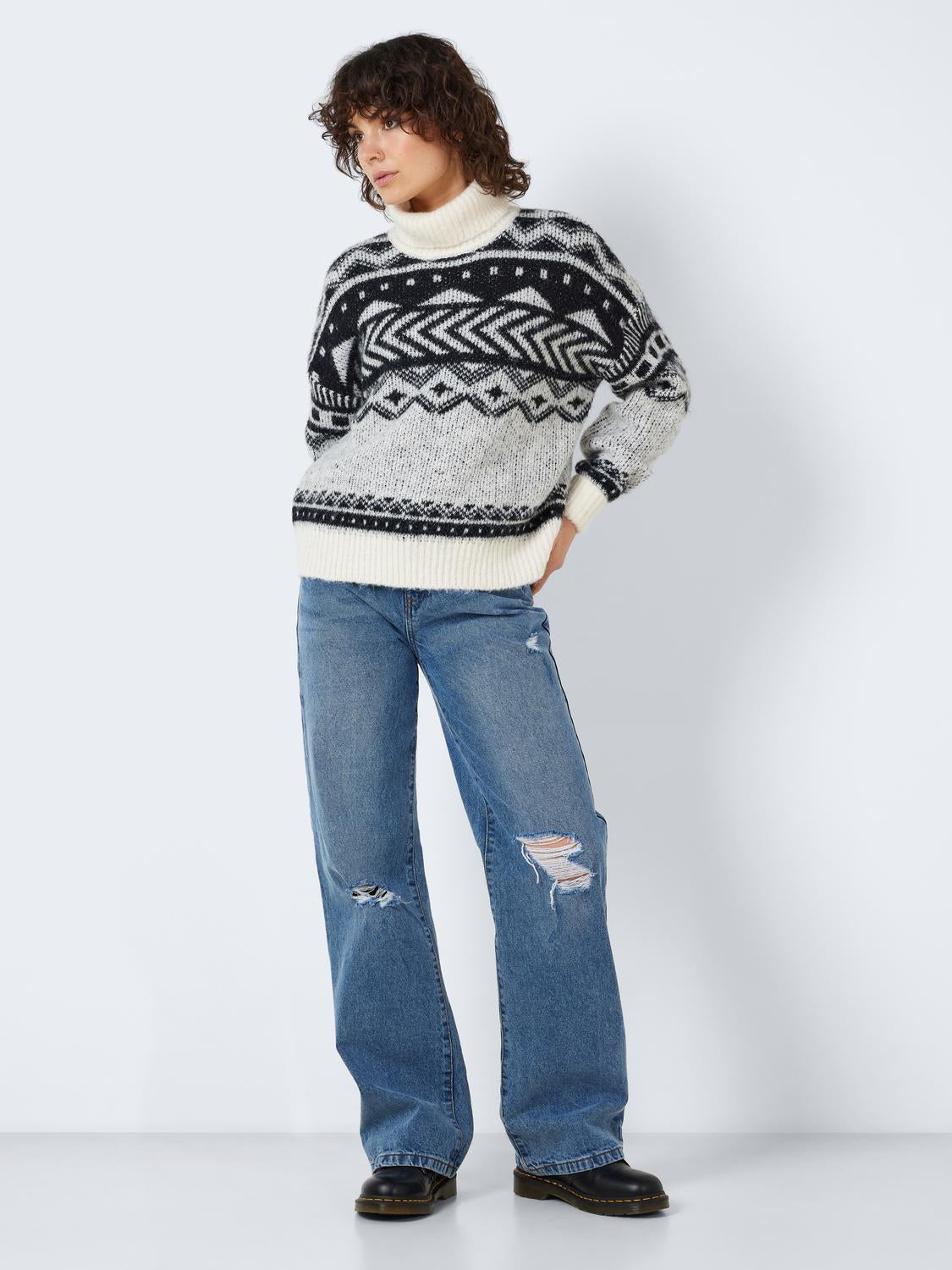 NMSHARE L/S ROLL NECK KNIT FWD