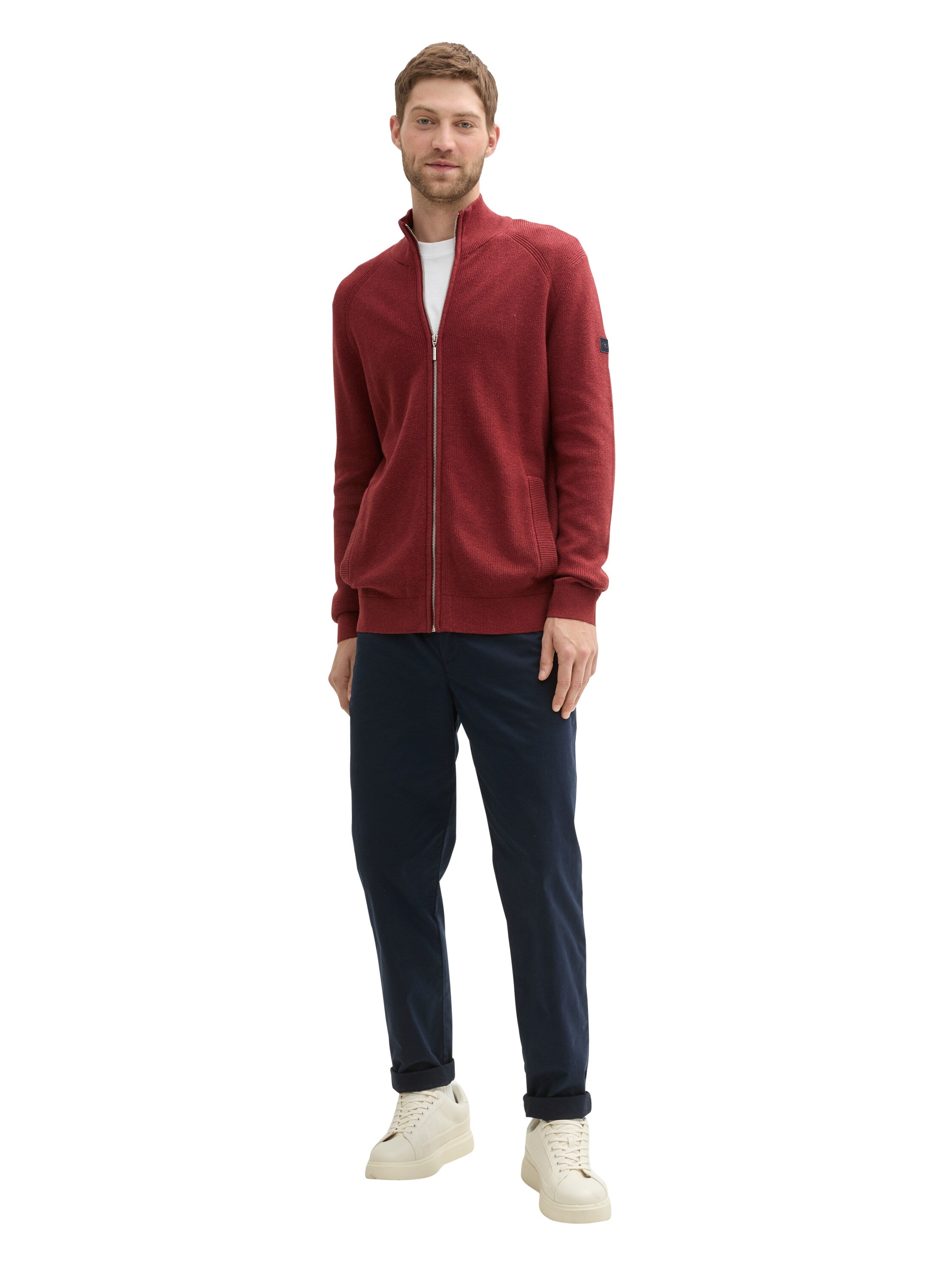 Strukturierte Strickjacke