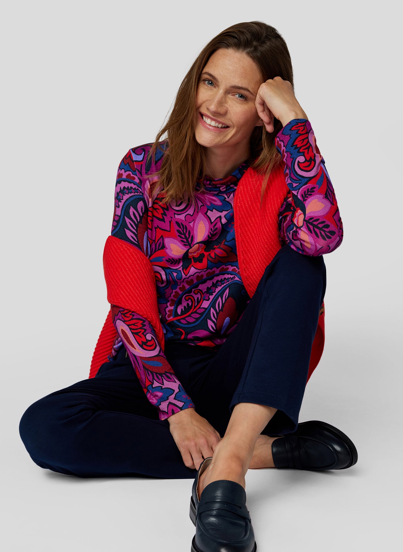 Rollkragen-Shirt langarm