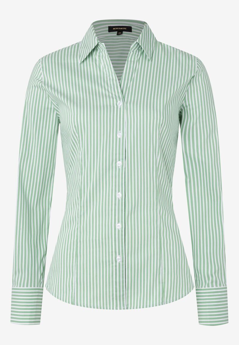 Streifenbluse grün/weiß Frühjahrs-Kollektion