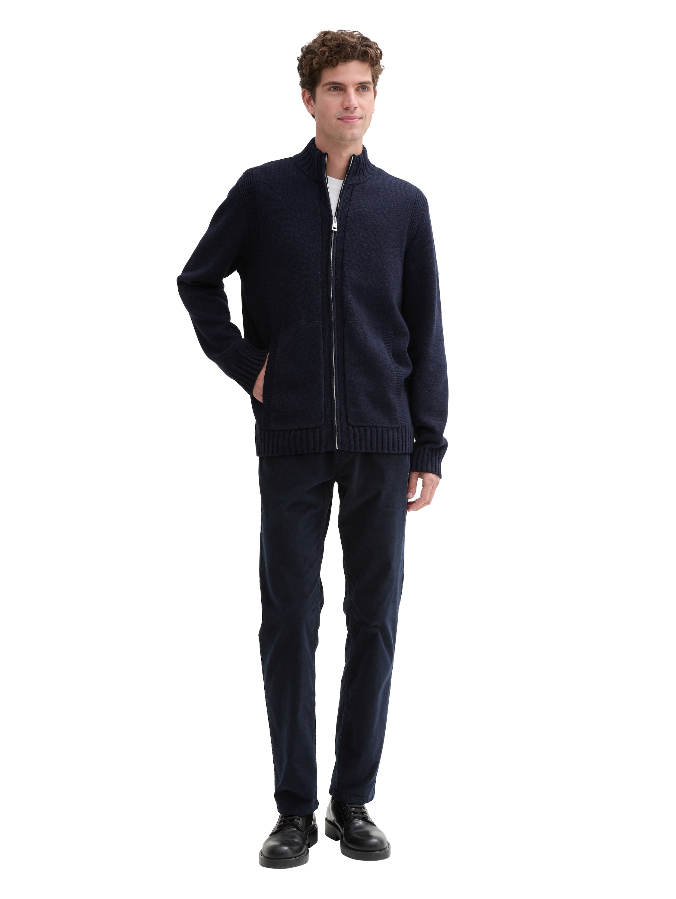 Strickjacke mit Reißverschluss