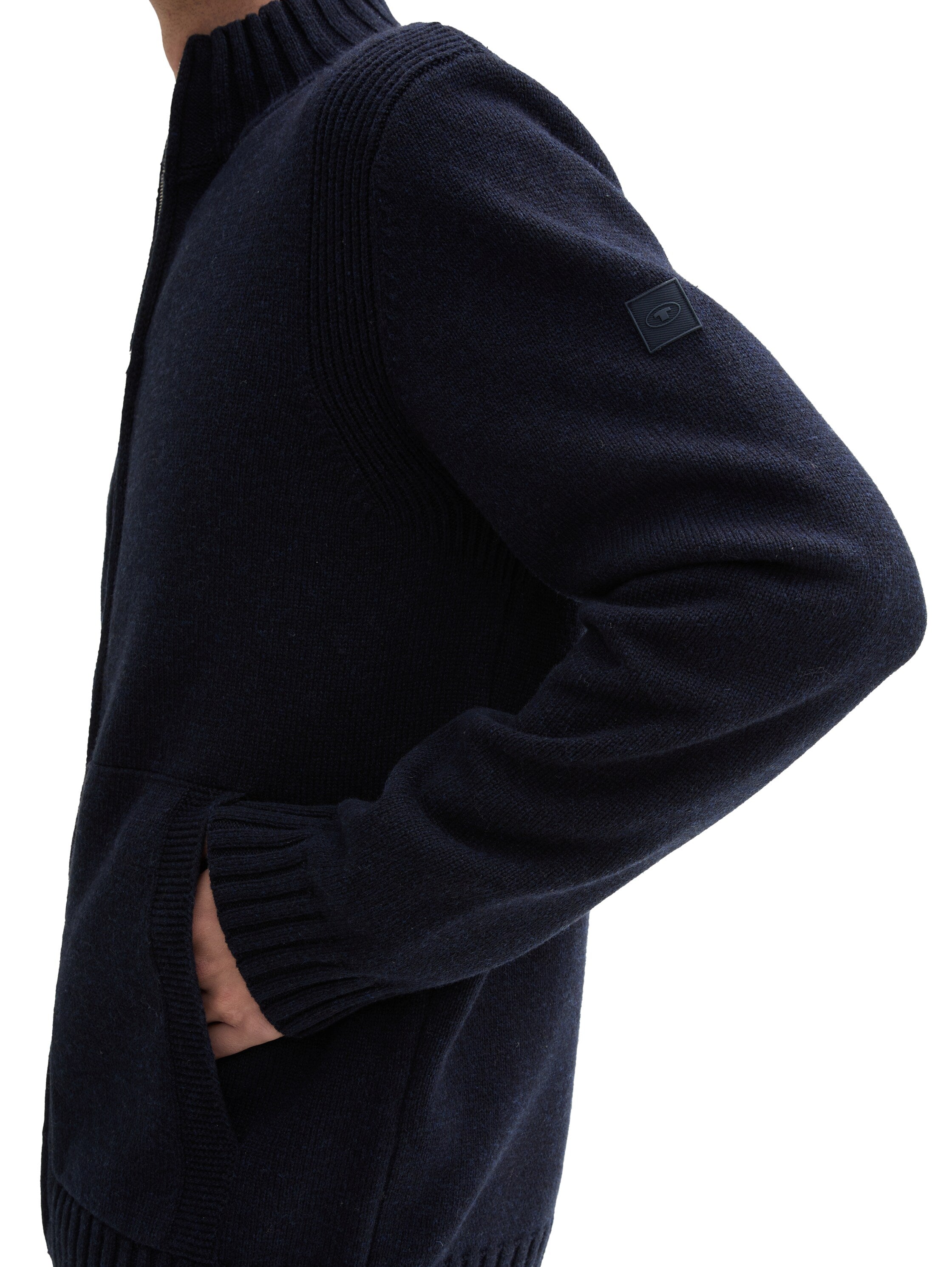 Strickjacke mit Reißverschluss