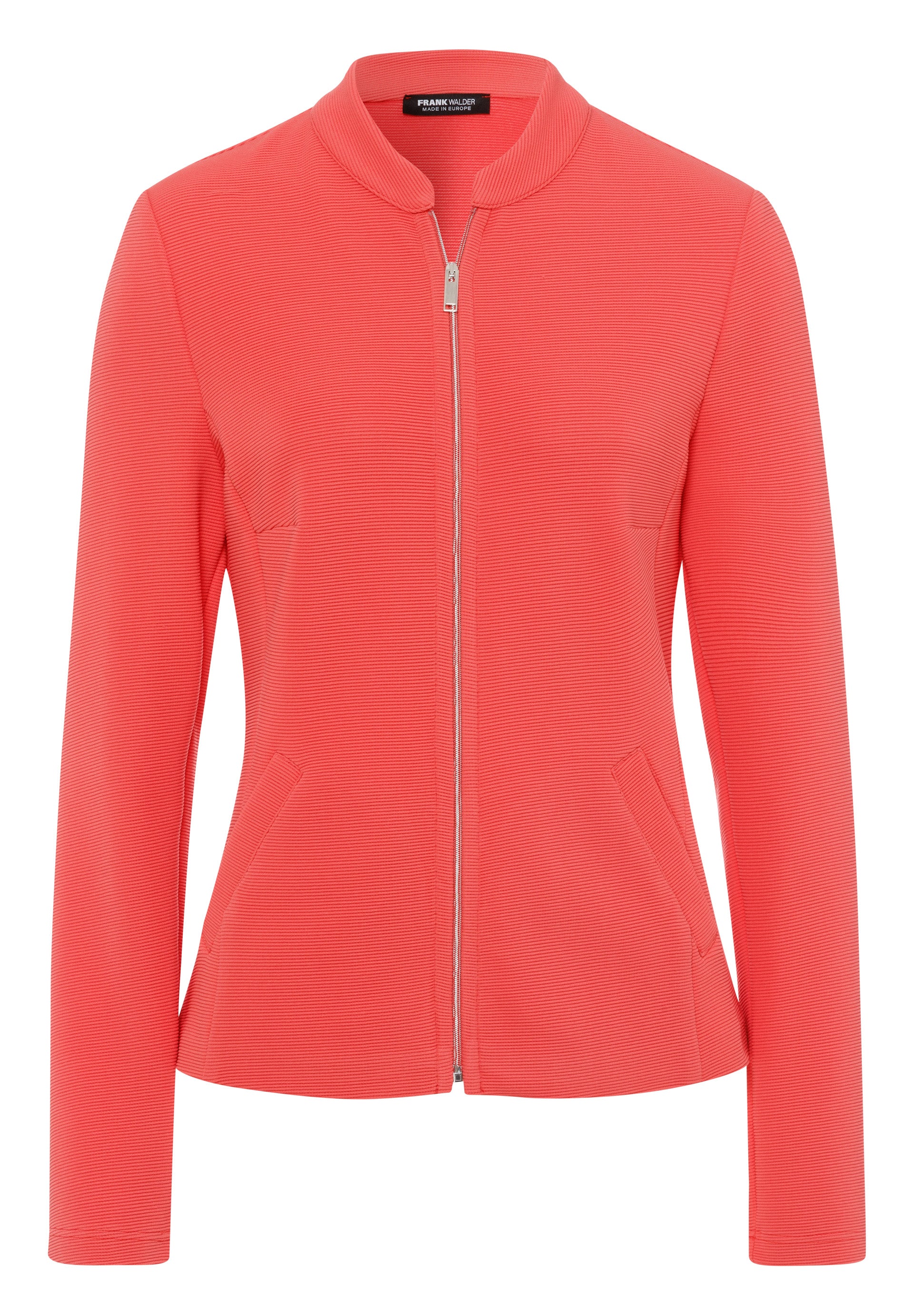 Blazerjacke NOS aus Jersey-Rippe mit Zipp