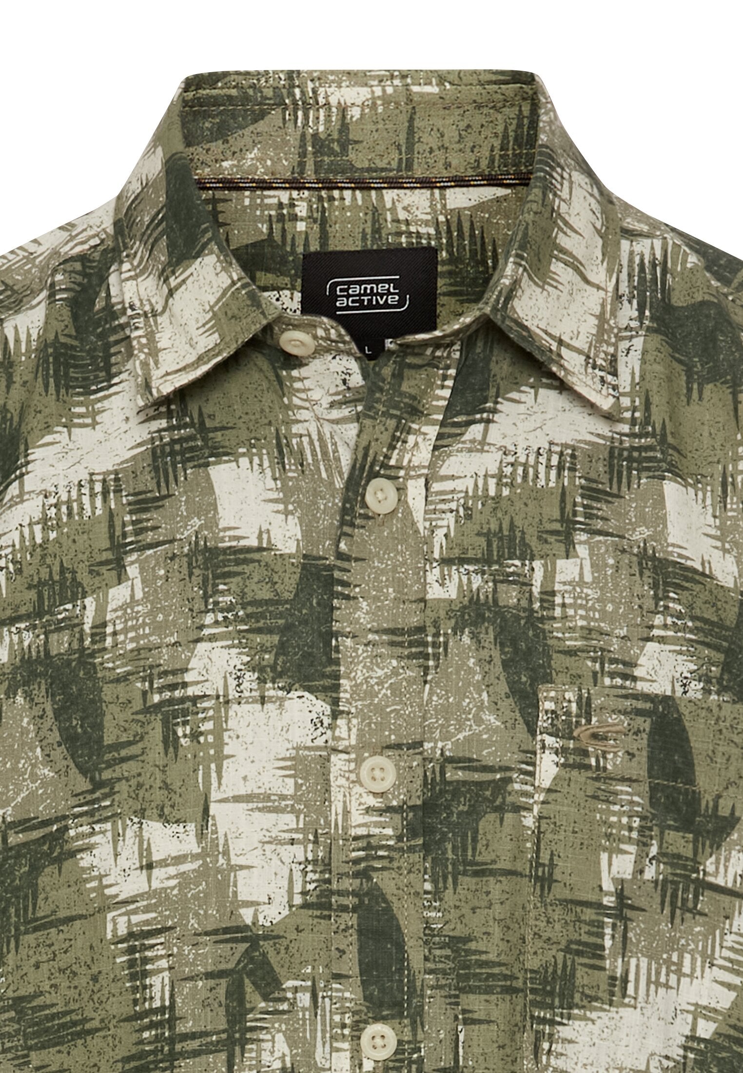 Kurzarmhemd mit Strukturmuster