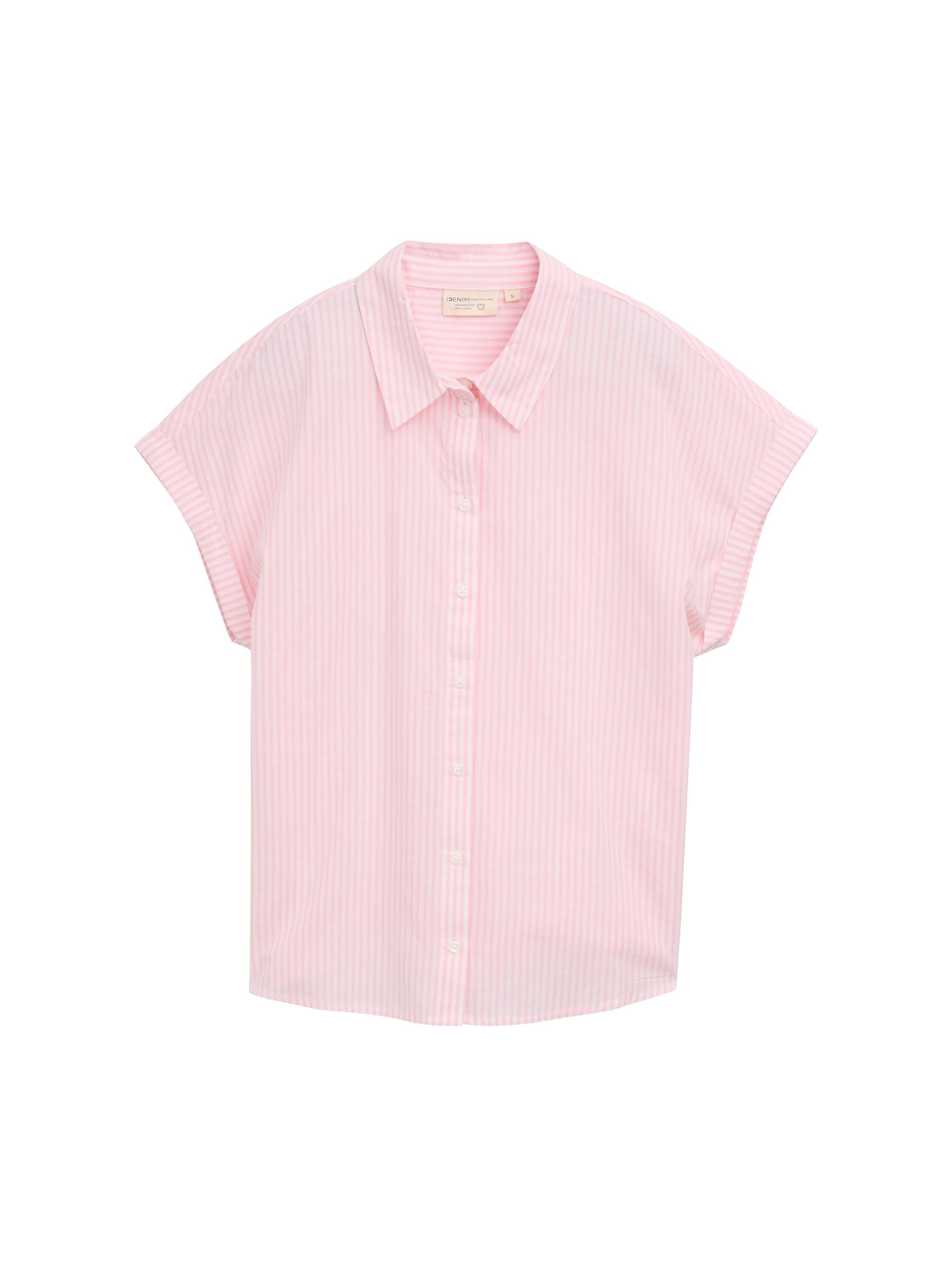 Loose Fit Bluse mit Streifenmuster