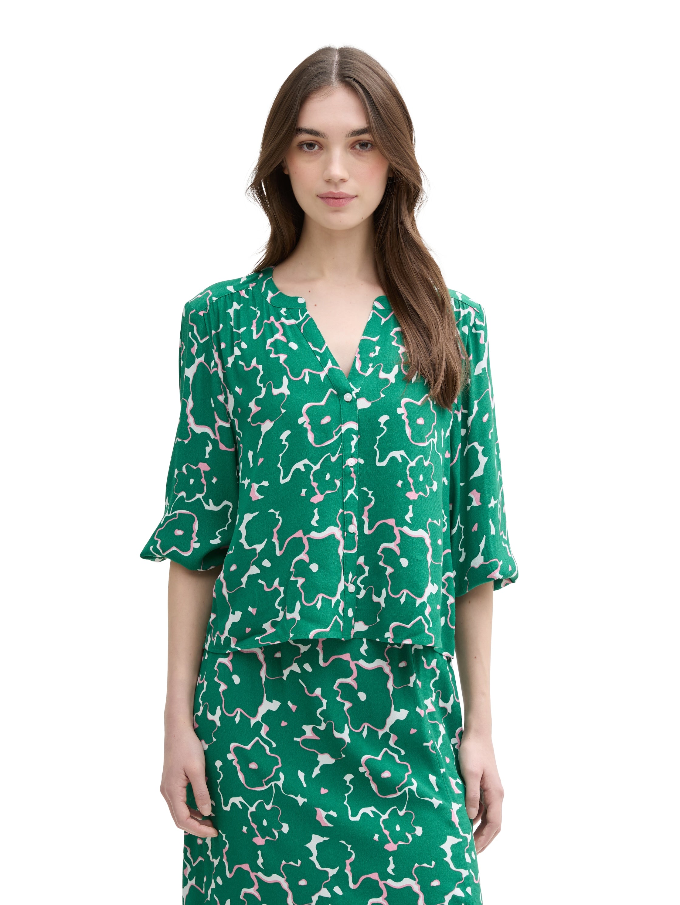 Loose Fit Bluse aus Viskose