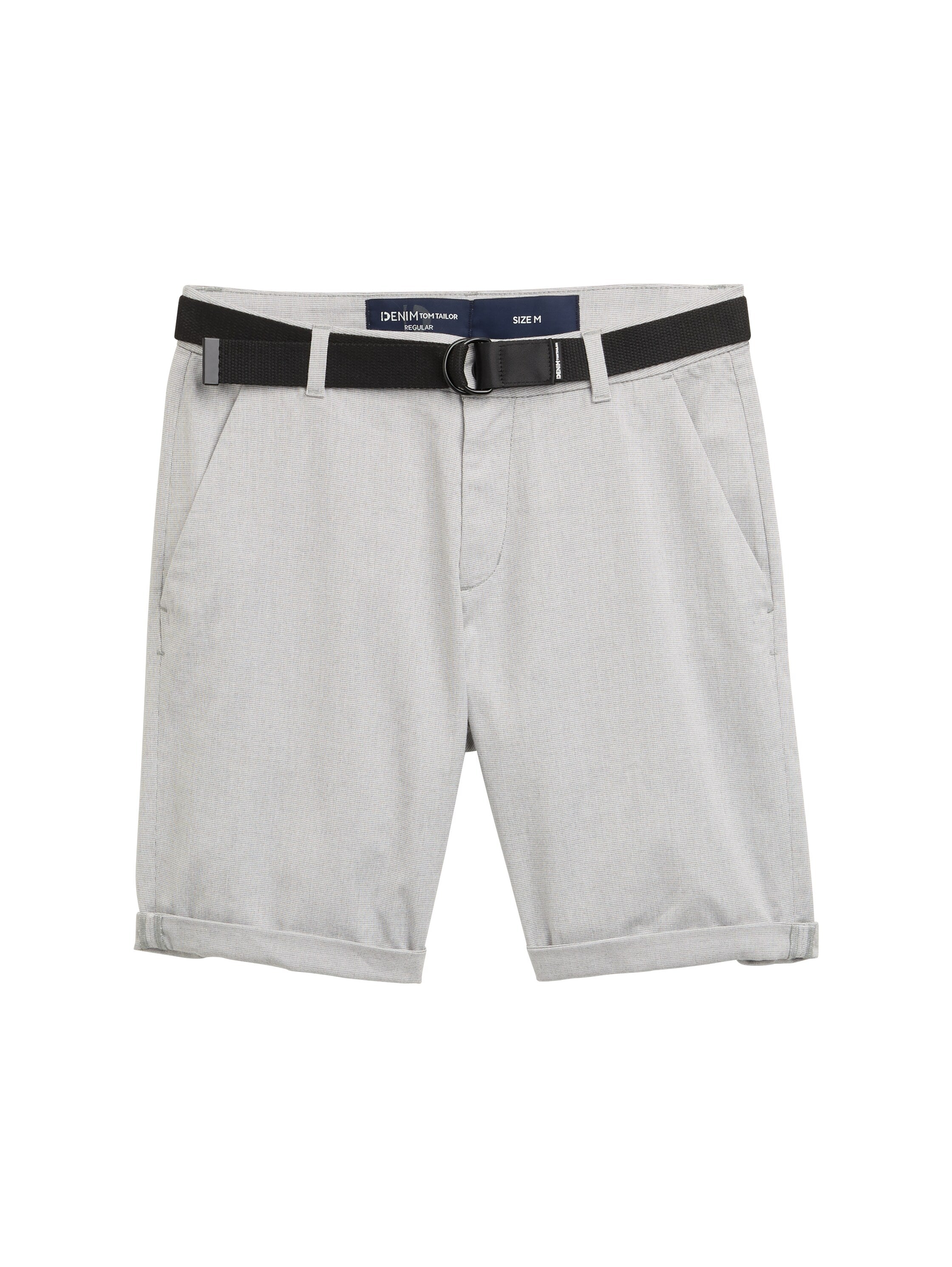 Regular Fit Chino Shorts mit Gürtel