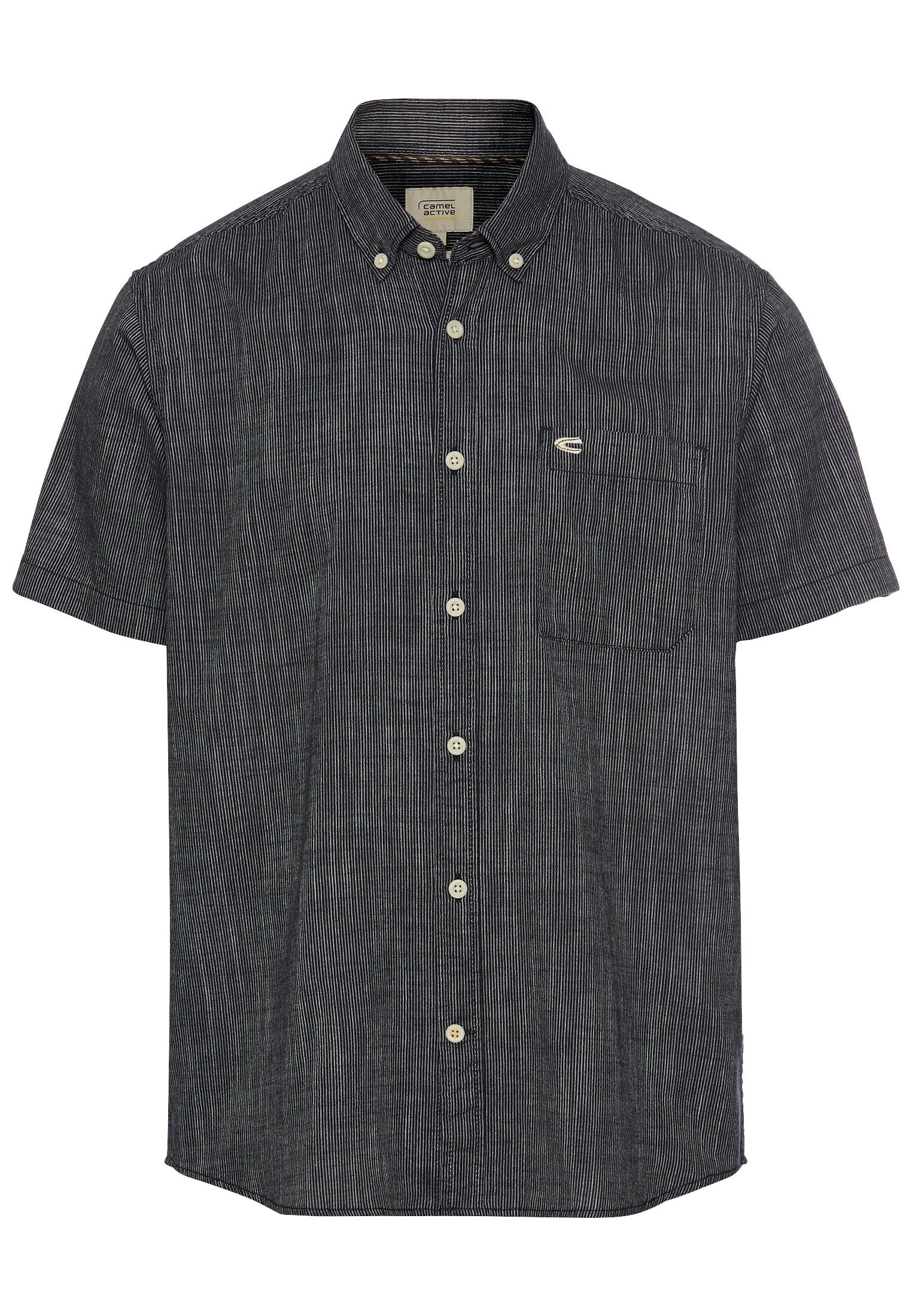 Kurzarmhemd mit Strukturmuster