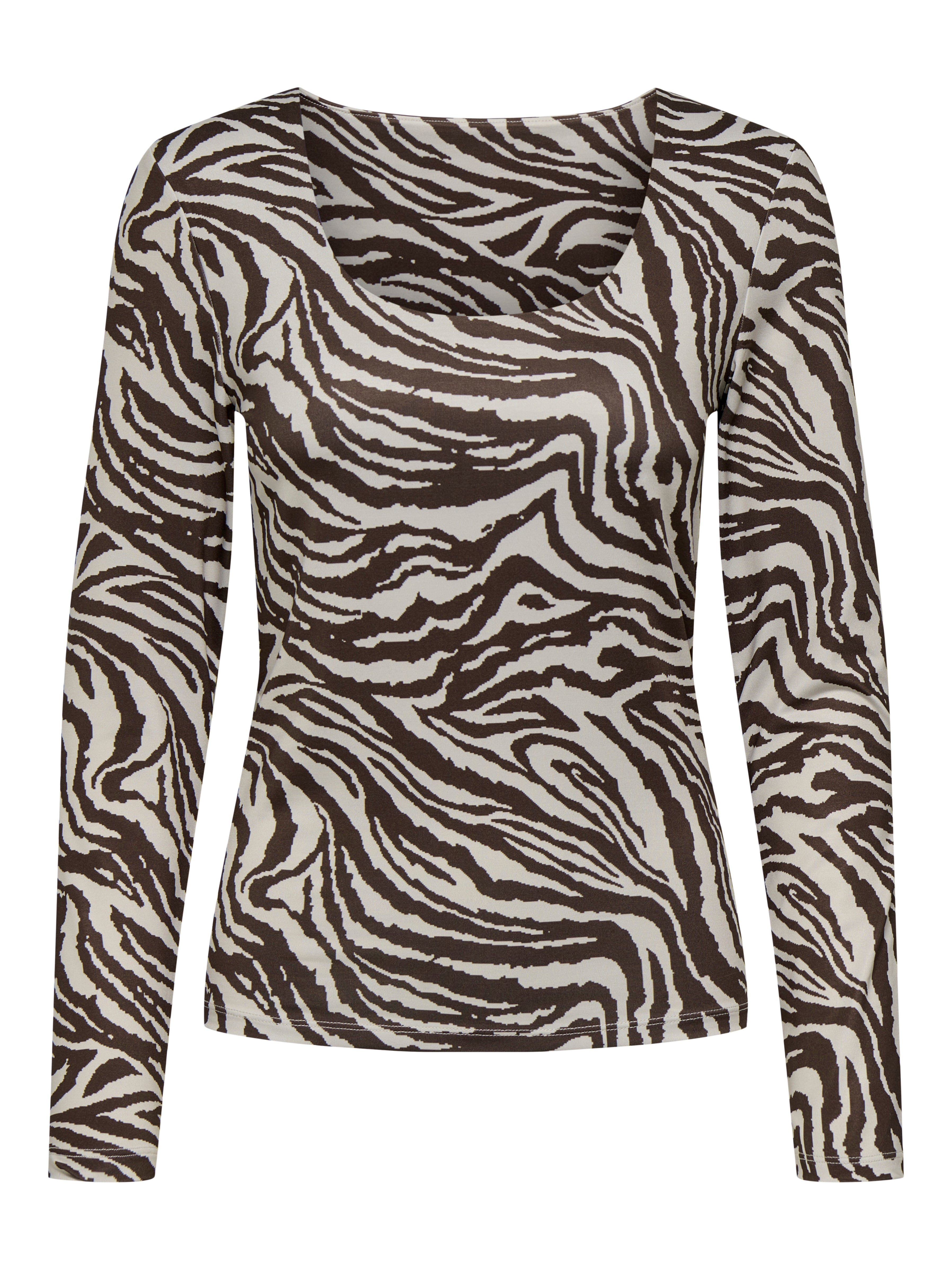 ONLLONE AOP L/S TWO WAY TOP JRS