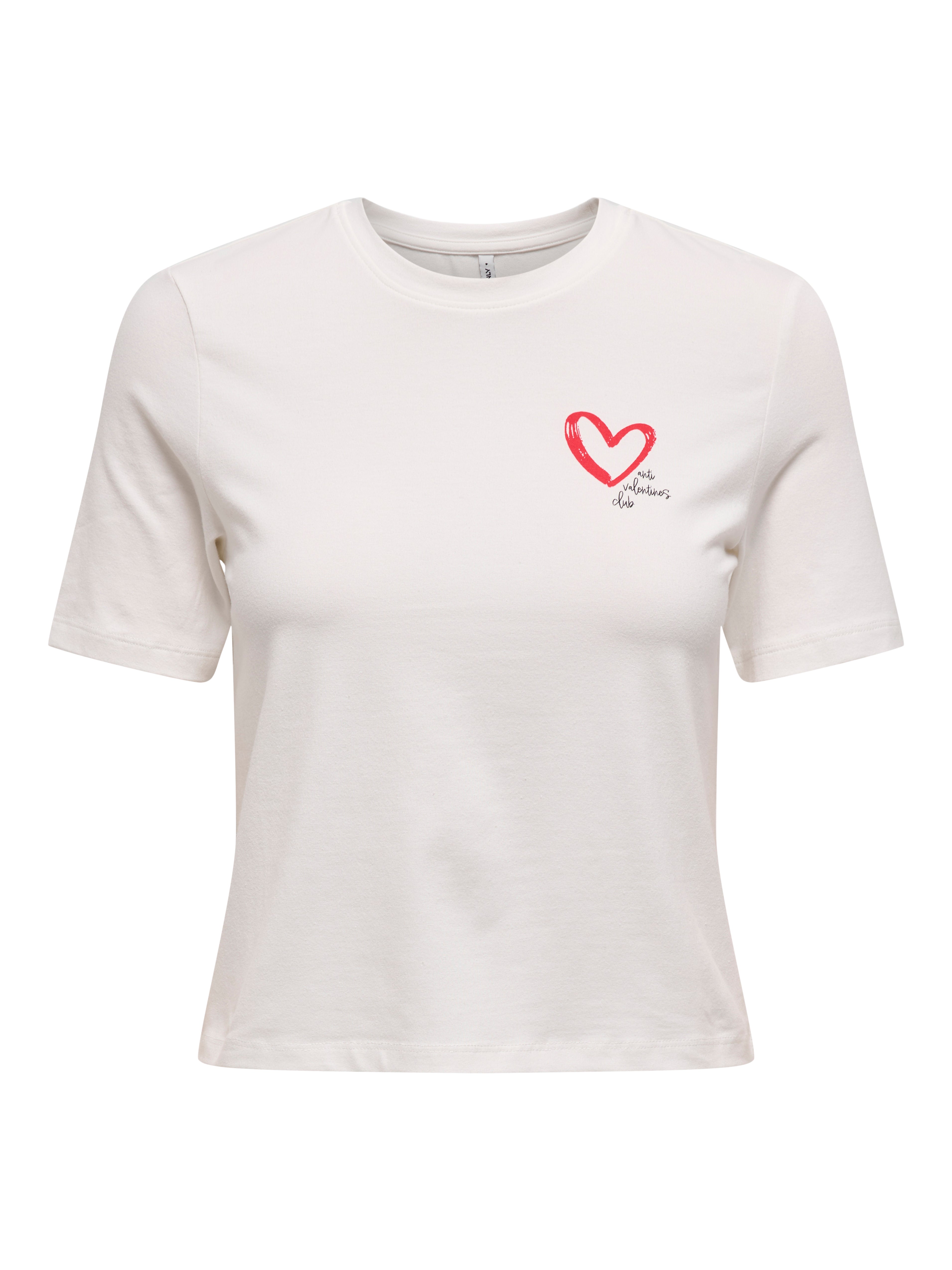 ONLVALLIE LIFE S/S LOVE TOP BOX JRS