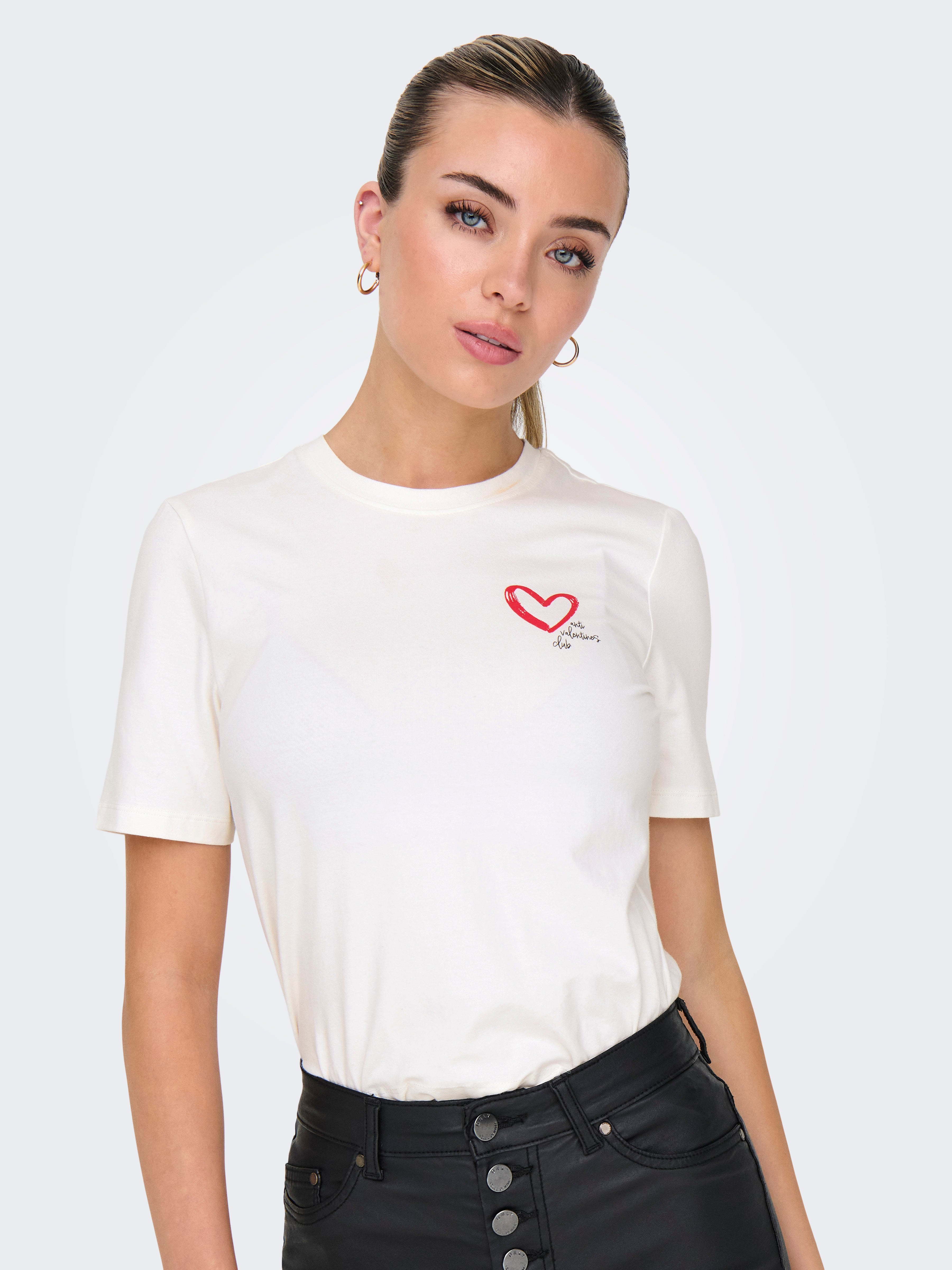 ONLVALLIE LIFE S/S LOVE TOP BOX JRS