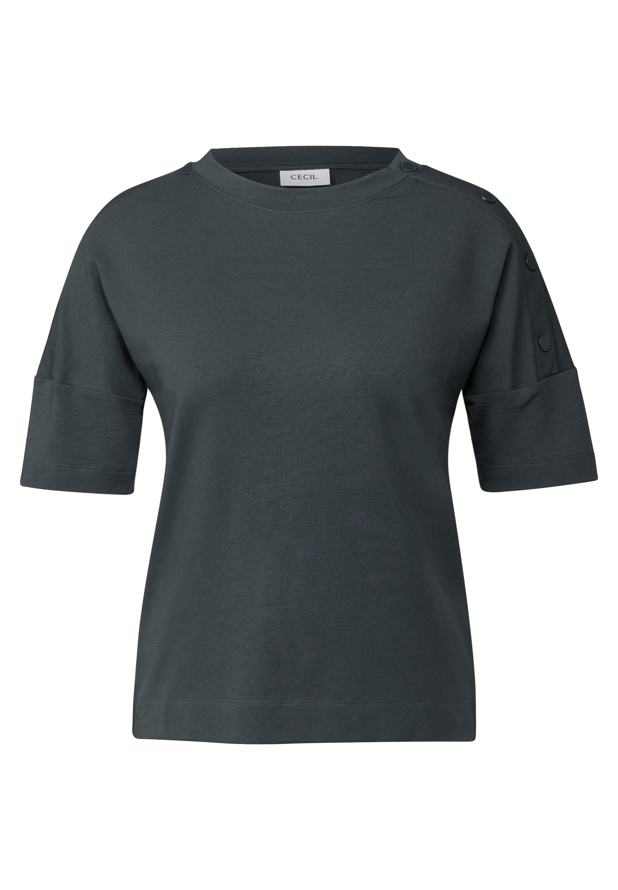 T-Shirt mit Knopfdetail