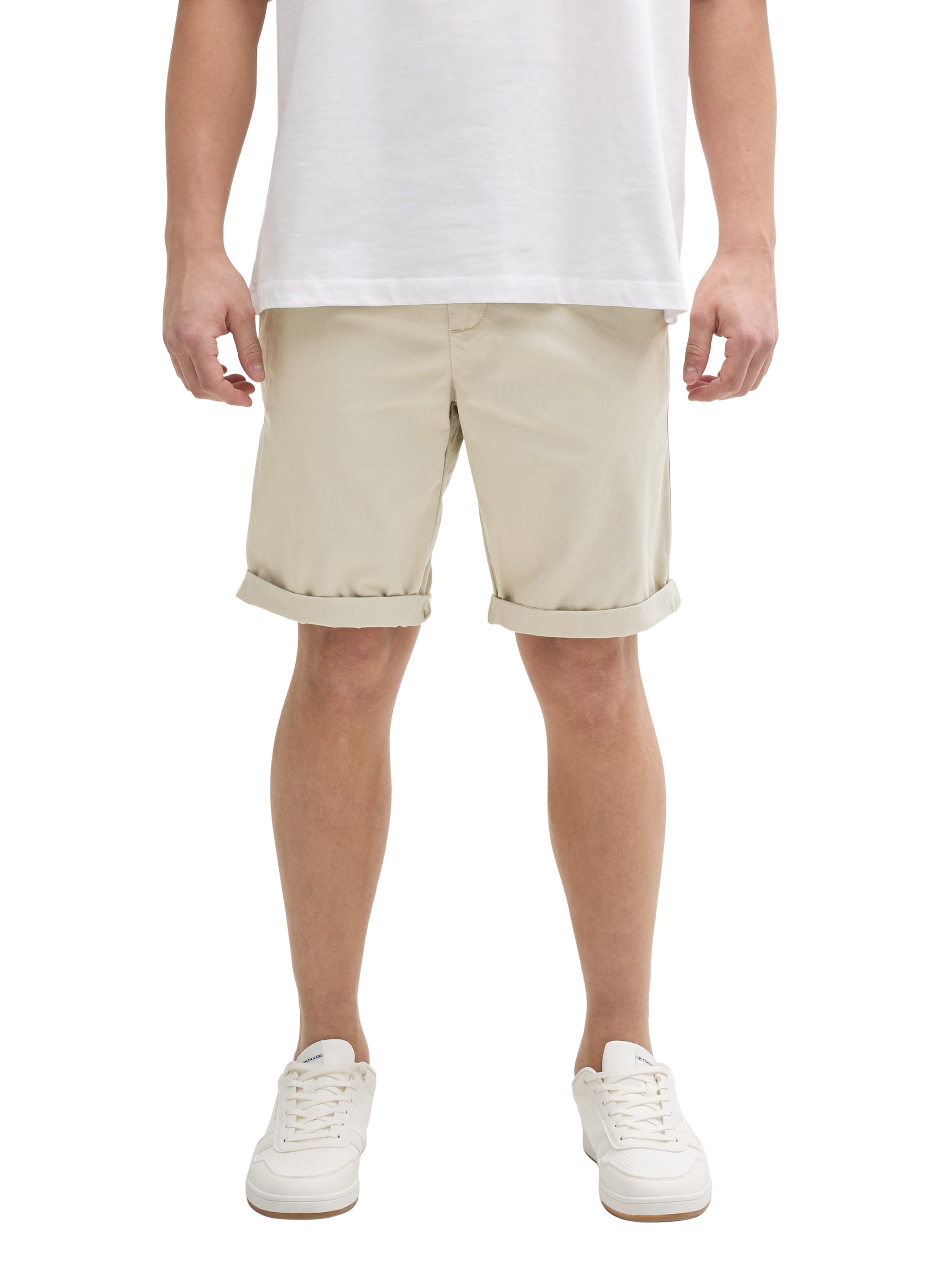 Regular Shorts mit Gummibund aus Baumwolle