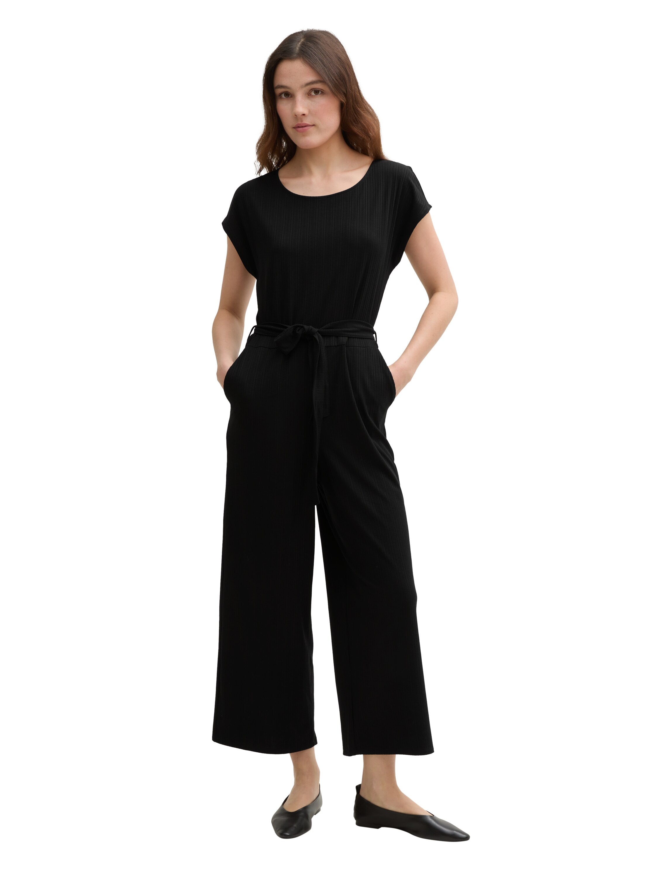 Jumpsuit mit Rippstruktur