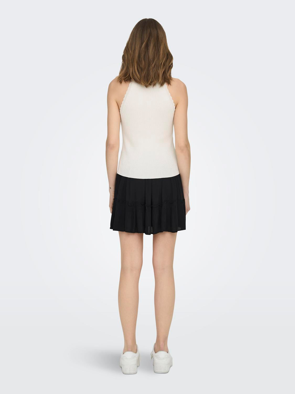 ONLGEMMA SL SCALLOP HLTNECK TOP KNT