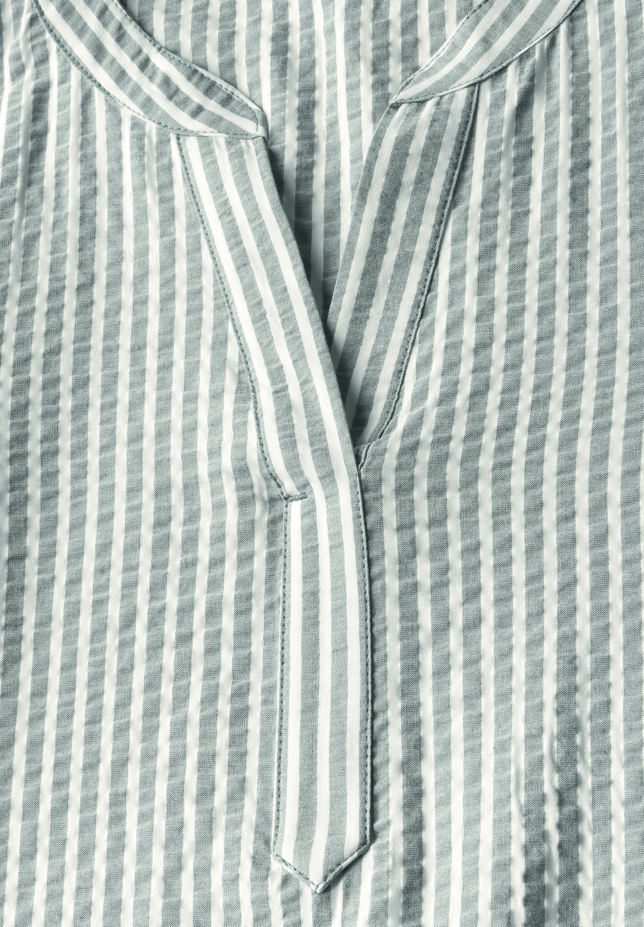 Gestreifte Seersucker Bluse