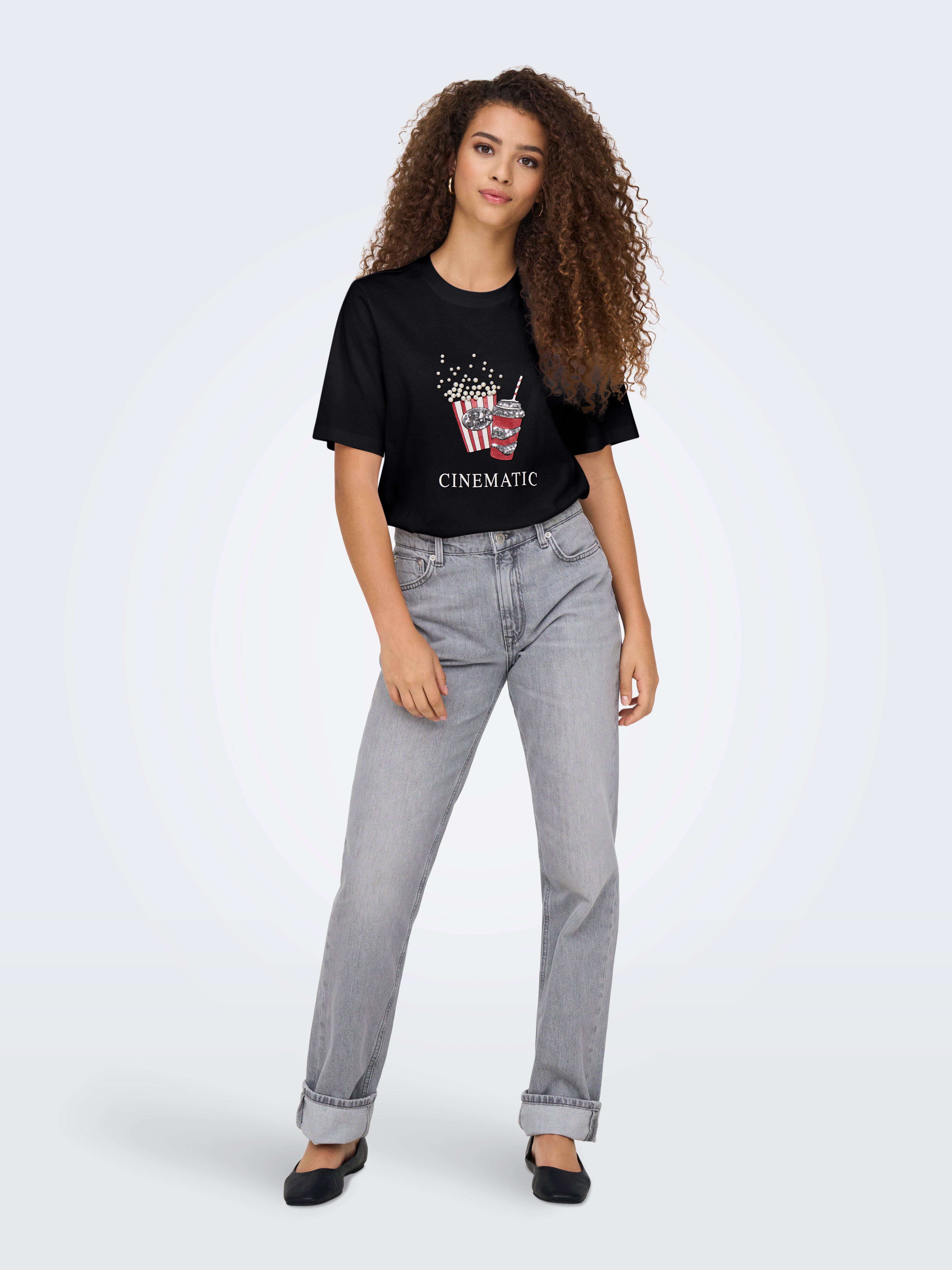 ONLBURST LIFE S/S POPCORN TOP BOX JRS