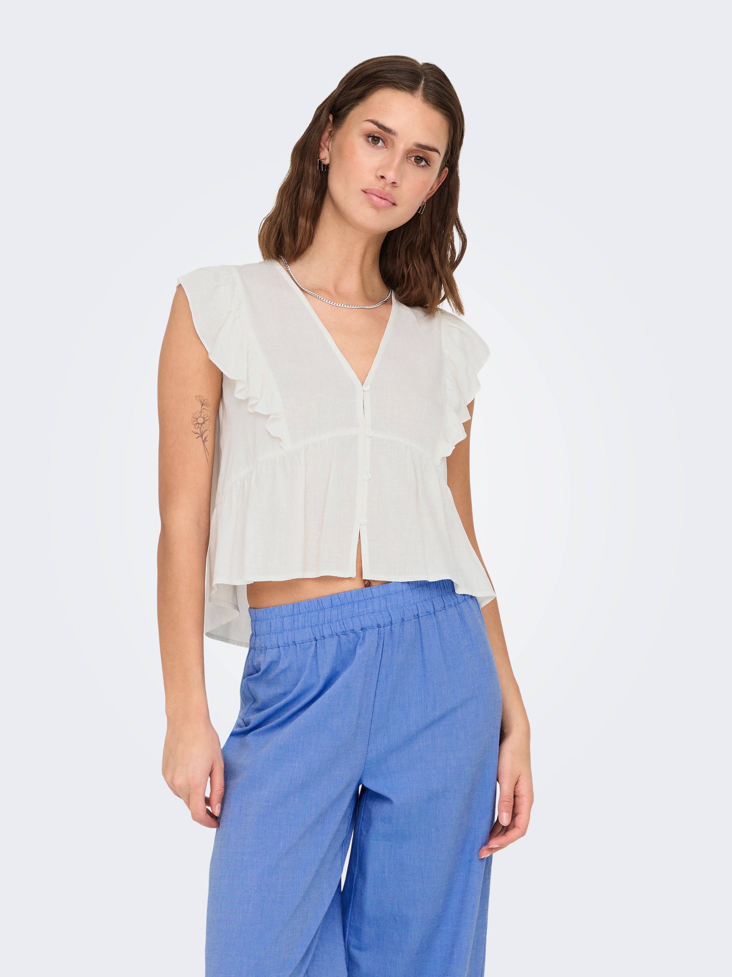 ONLRIAN FLONCE S/S TOP WVN