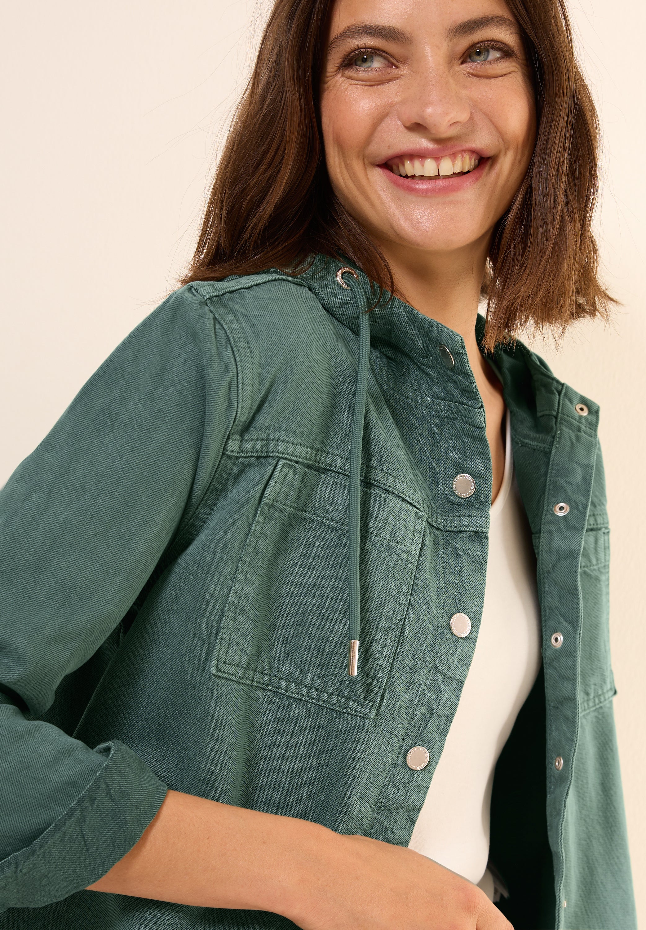 Overshirt mit Kapuze