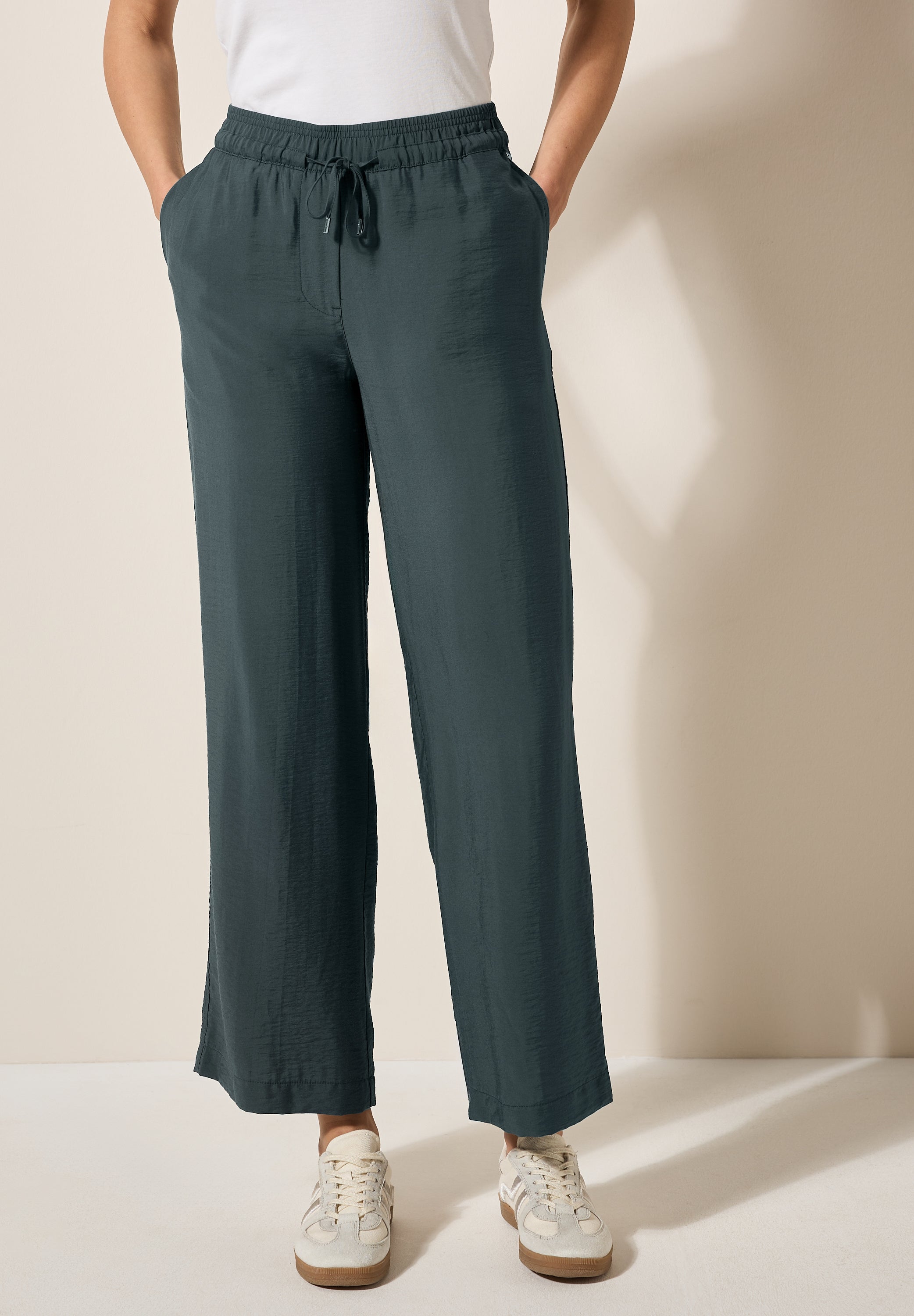 Wide Leg Strukturhose