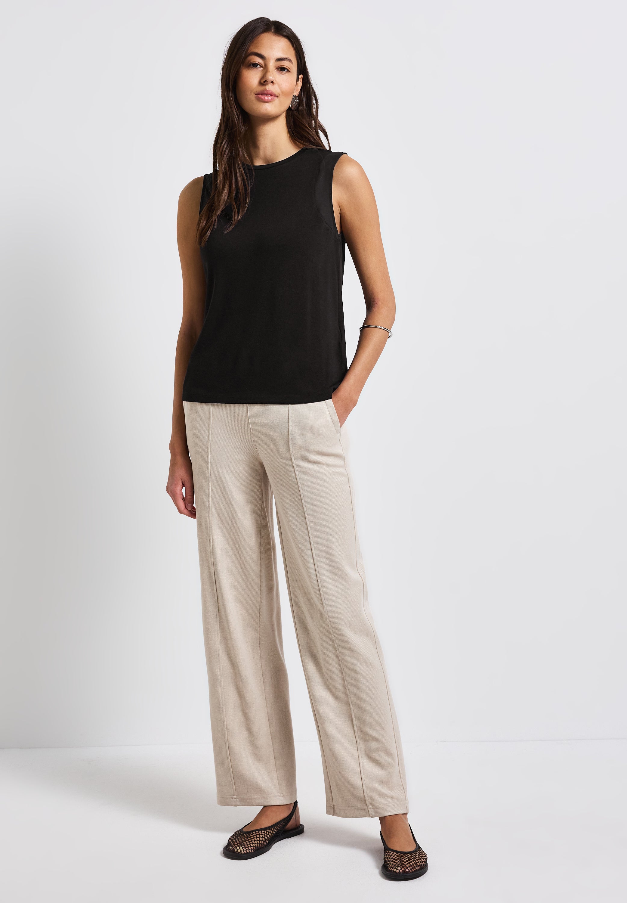 Top mit Chiffondetails