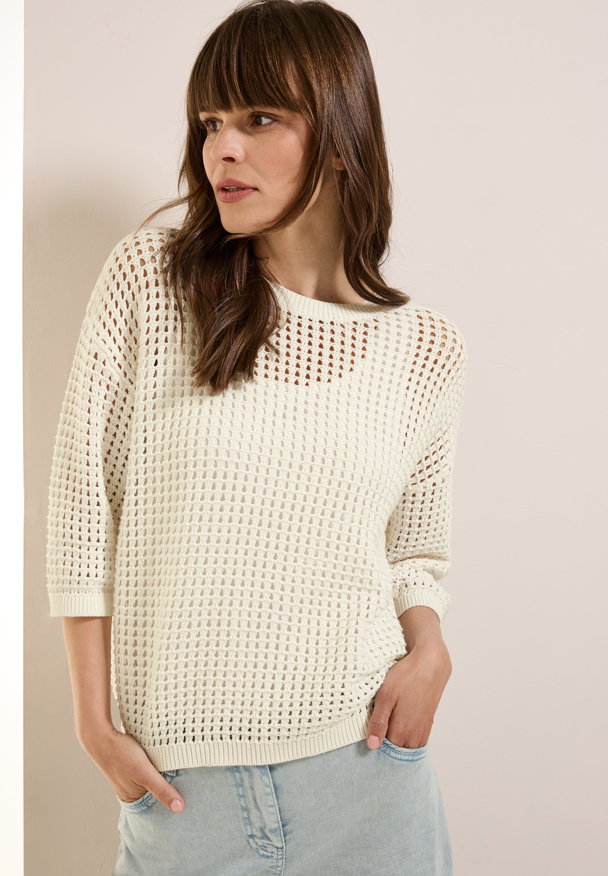 Pullover im Häkel-Optik