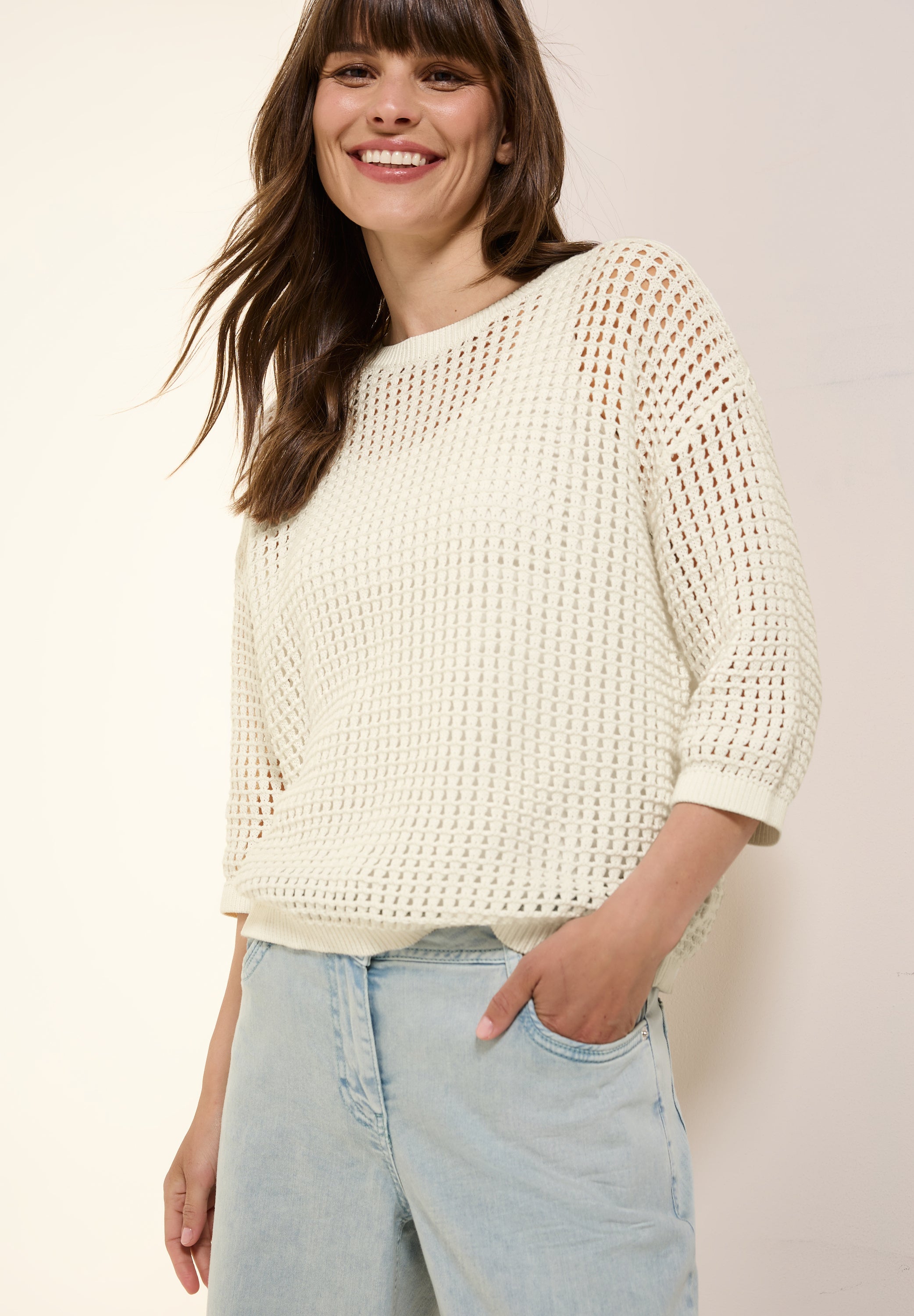 Pullover im Häkel-Optik