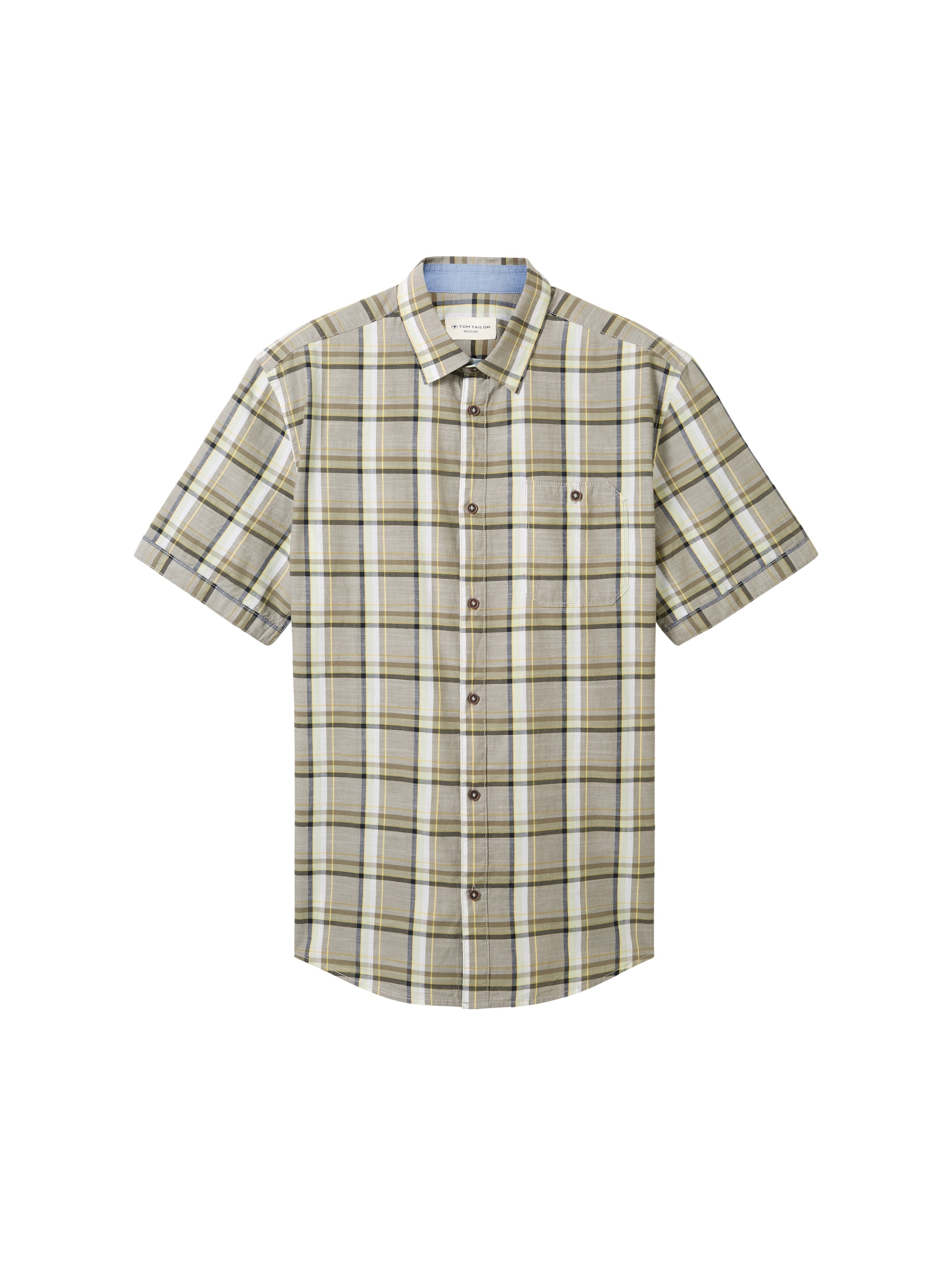checked slubyarn shirt