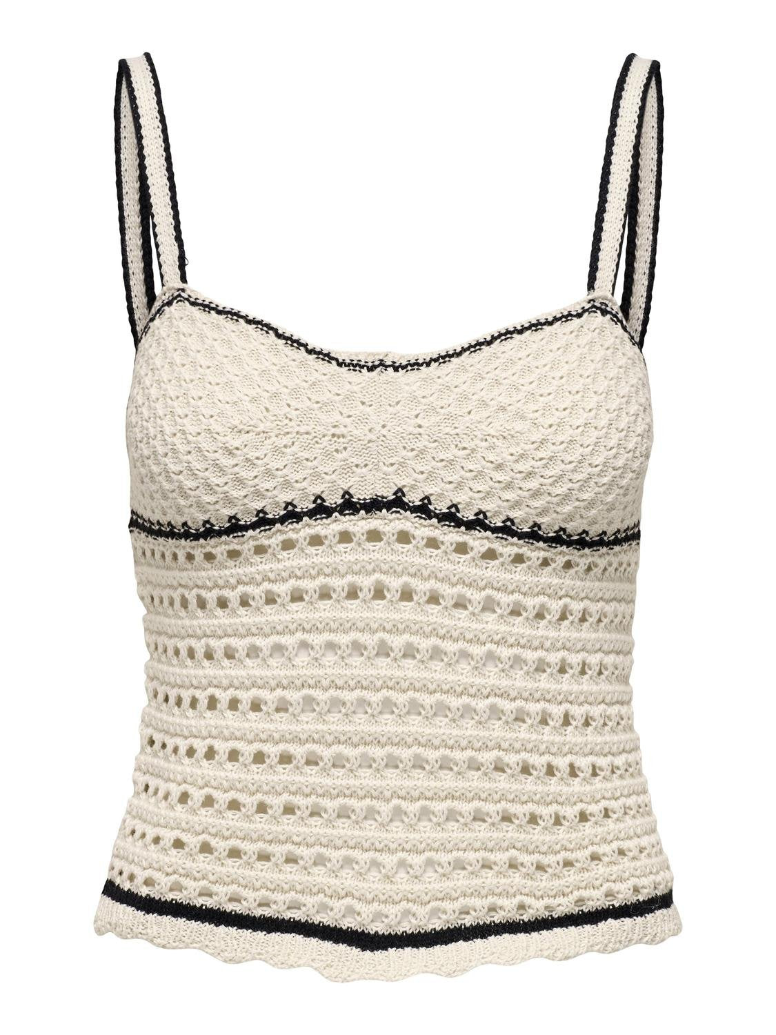 ONLMINNIE LIFE SL SWEETHEART TOP KNT