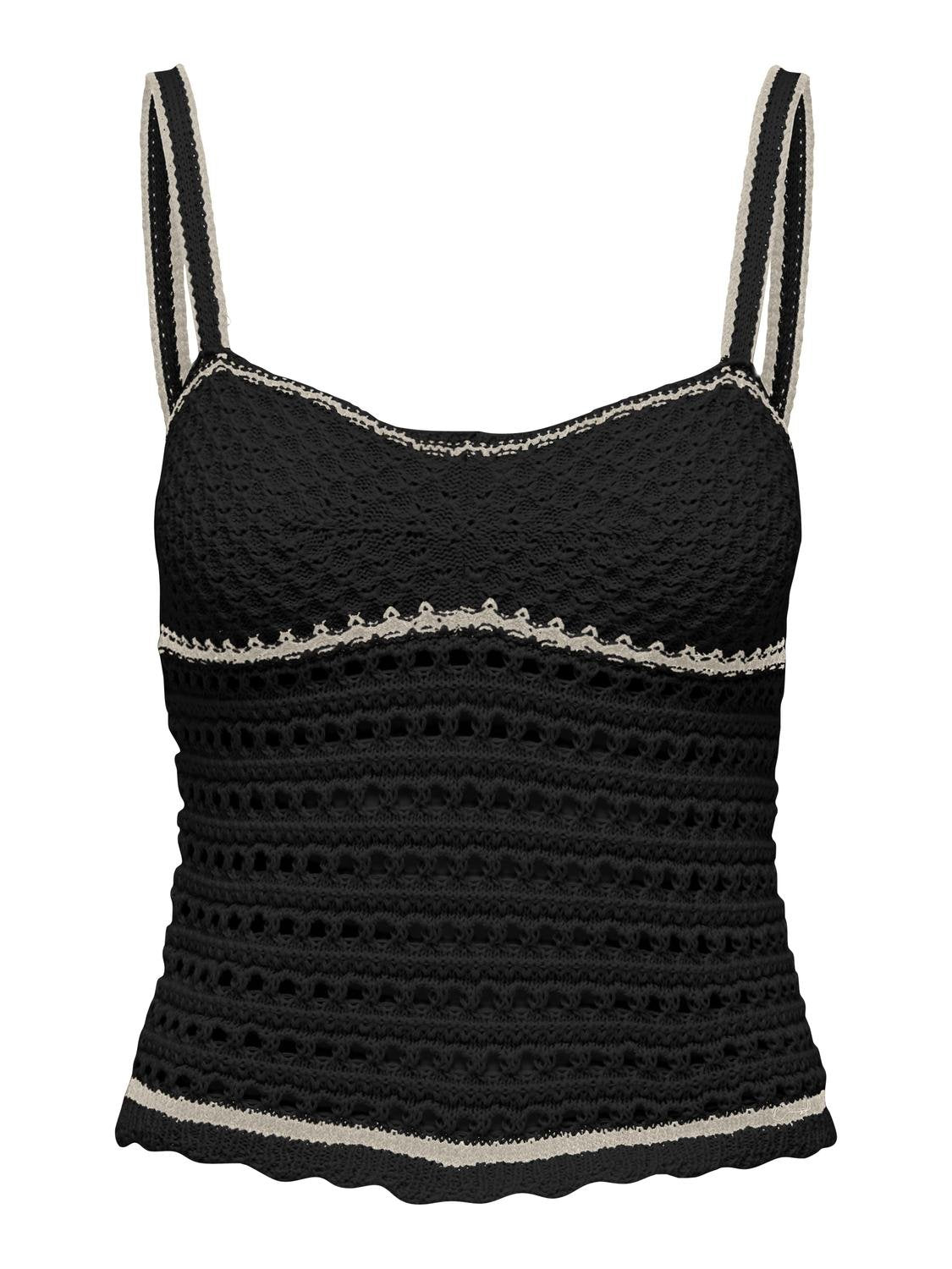 ONLMINNIE LIFE SL SWEETHEART TOP KNT