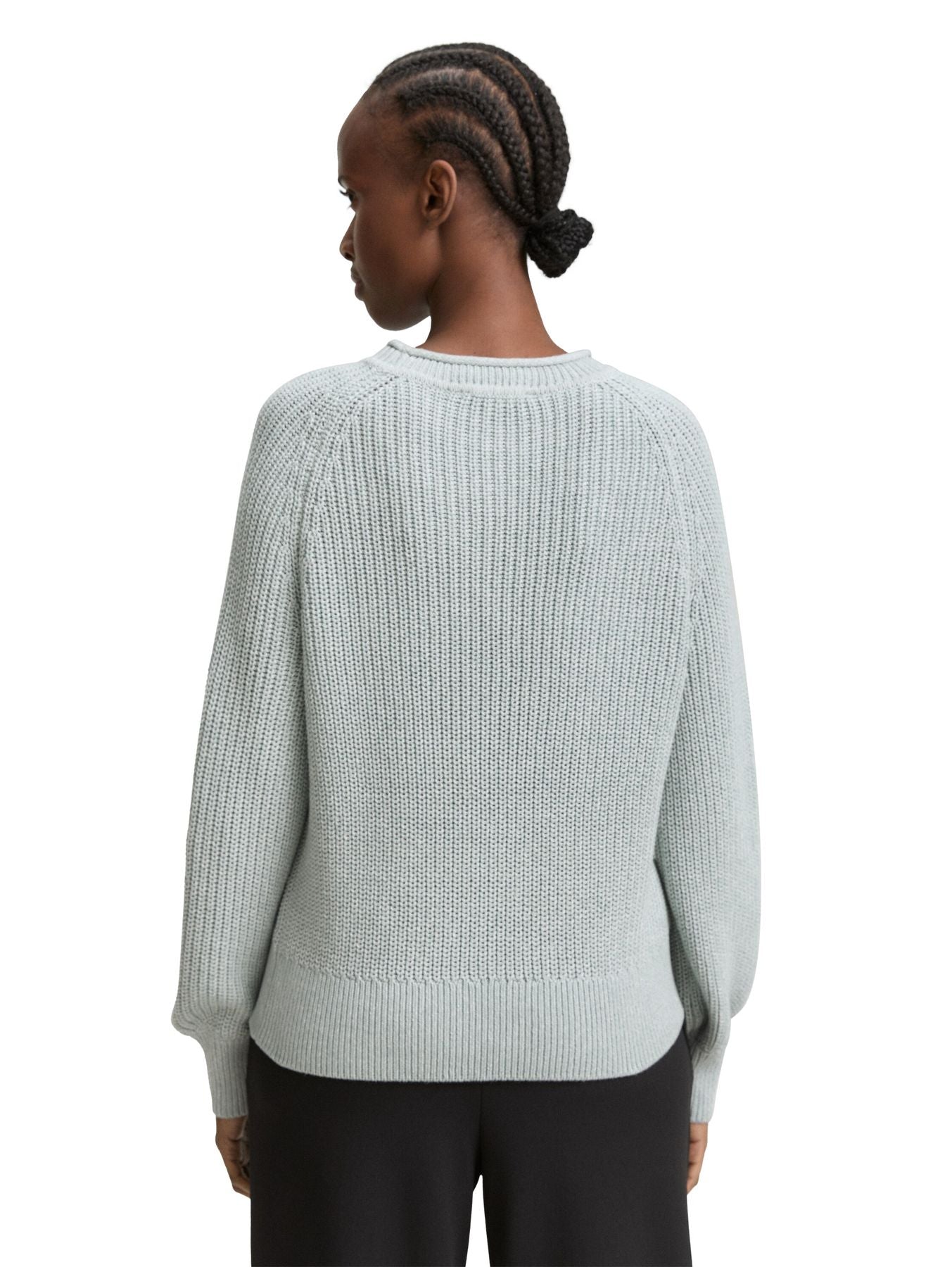 Strickpullover mit leichten Ballonärmeln