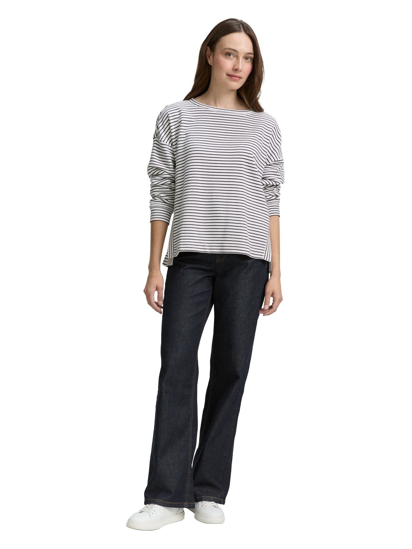 Sweatshirt mit Streifenmuster