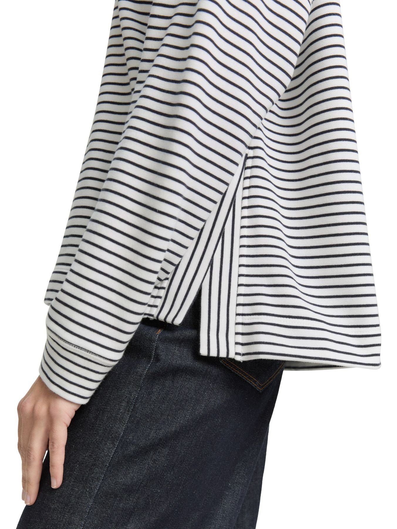Sweatshirt mit Streifenmuster
