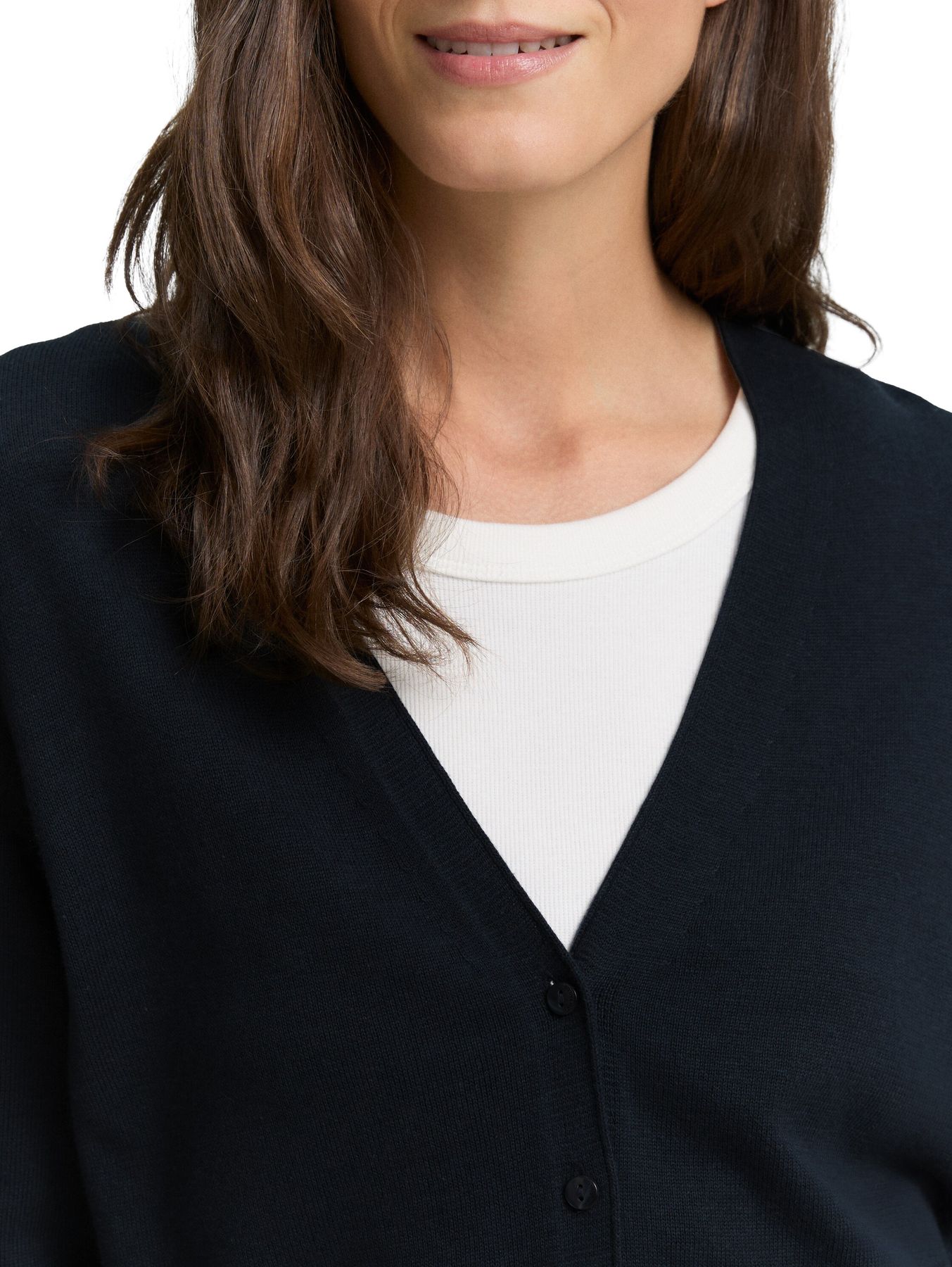 Cardigan mit V-Ausschnitt