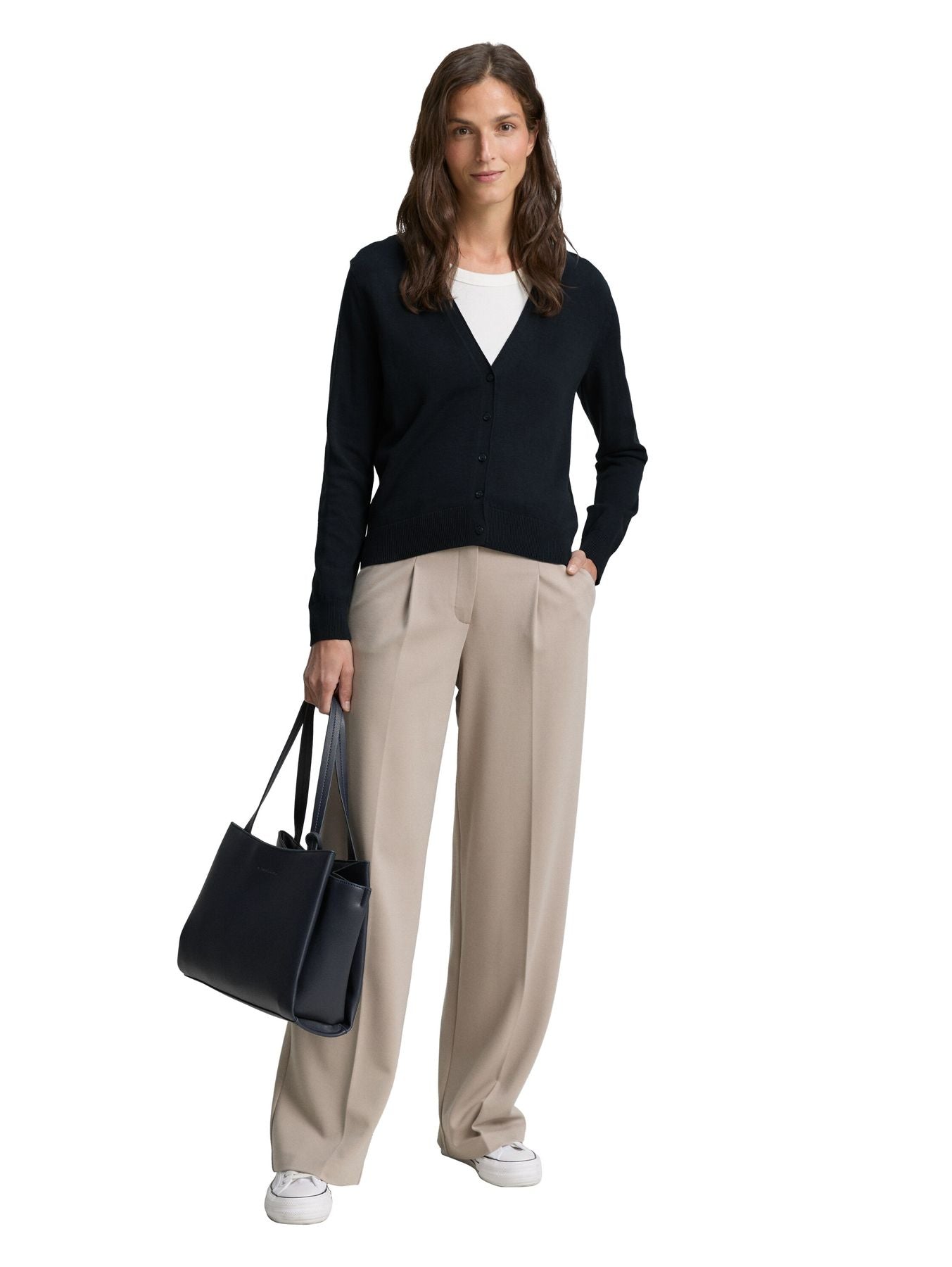 Cardigan mit V-Ausschnitt