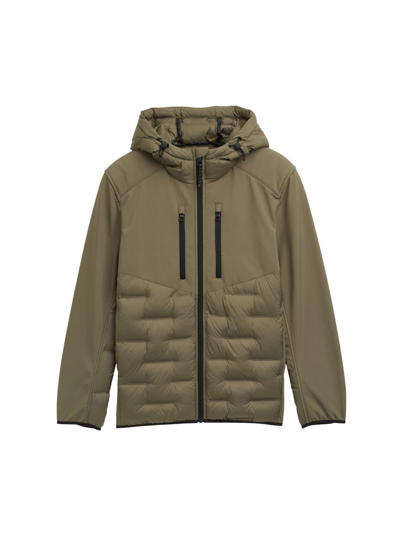 Hybrid Steppjacke mit Kapuze