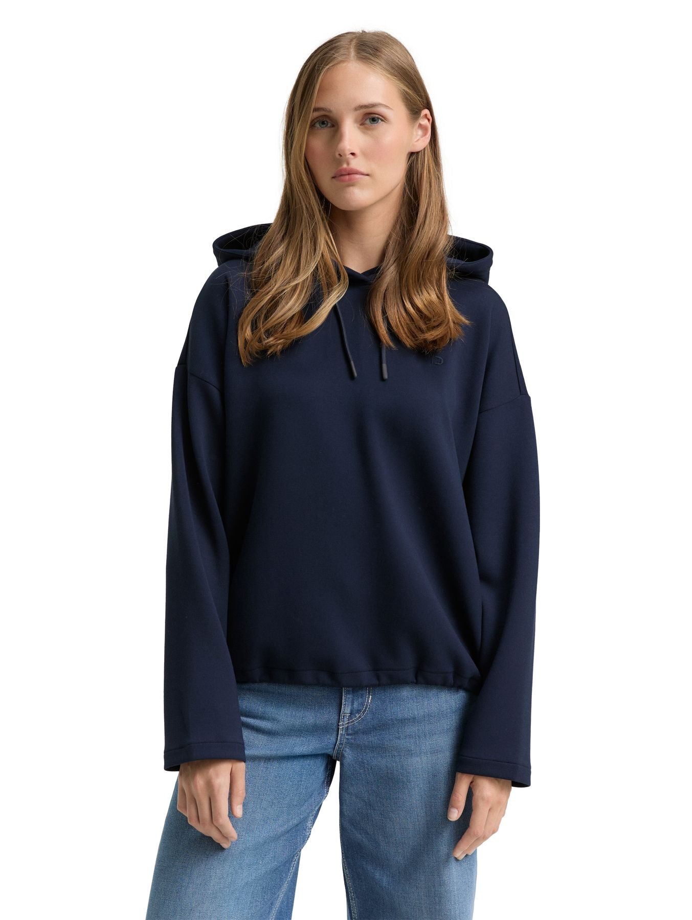 Loose Fit Scuba Hoodie Sweatshirt
