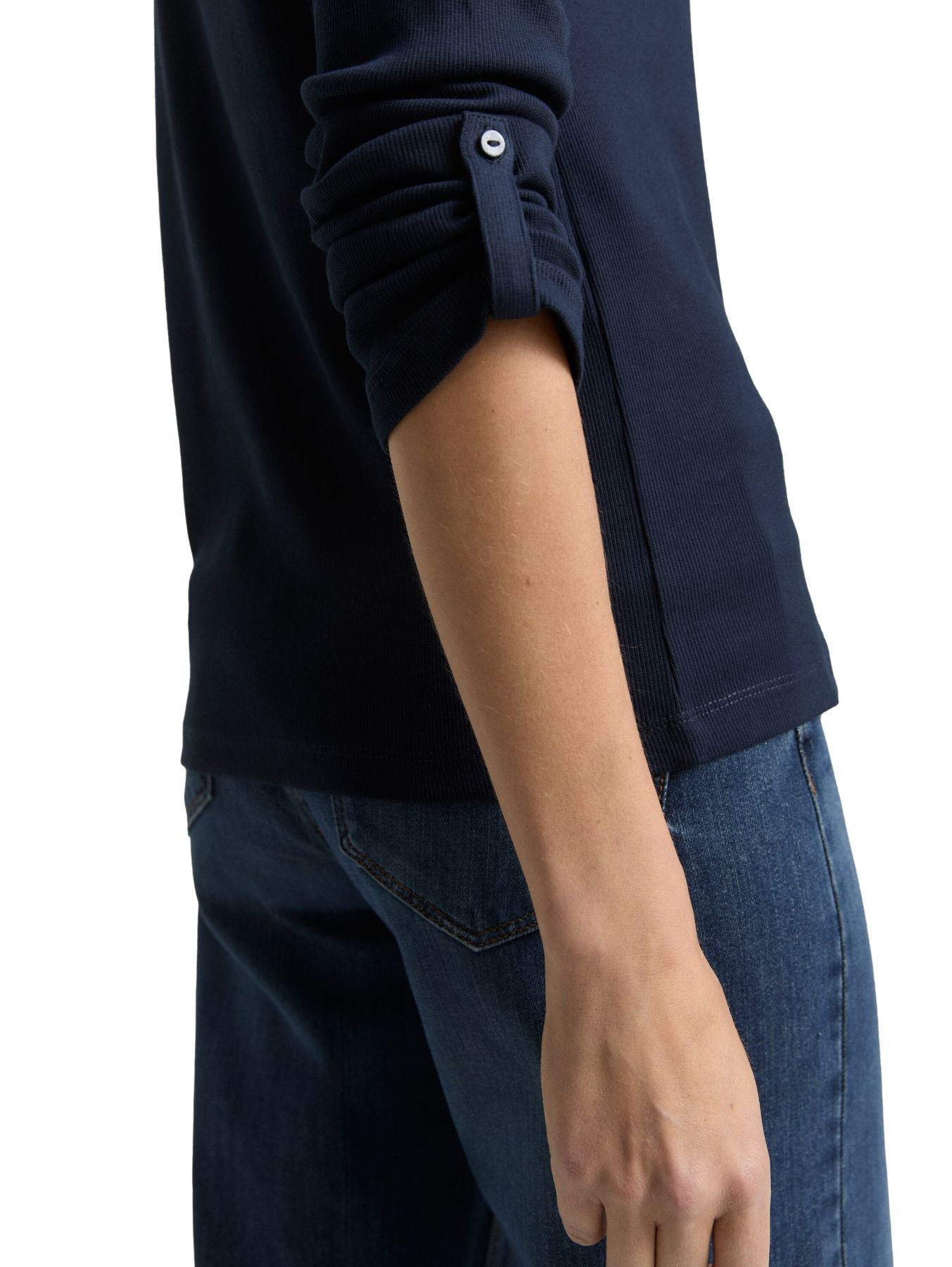 T-shirt stripe henley