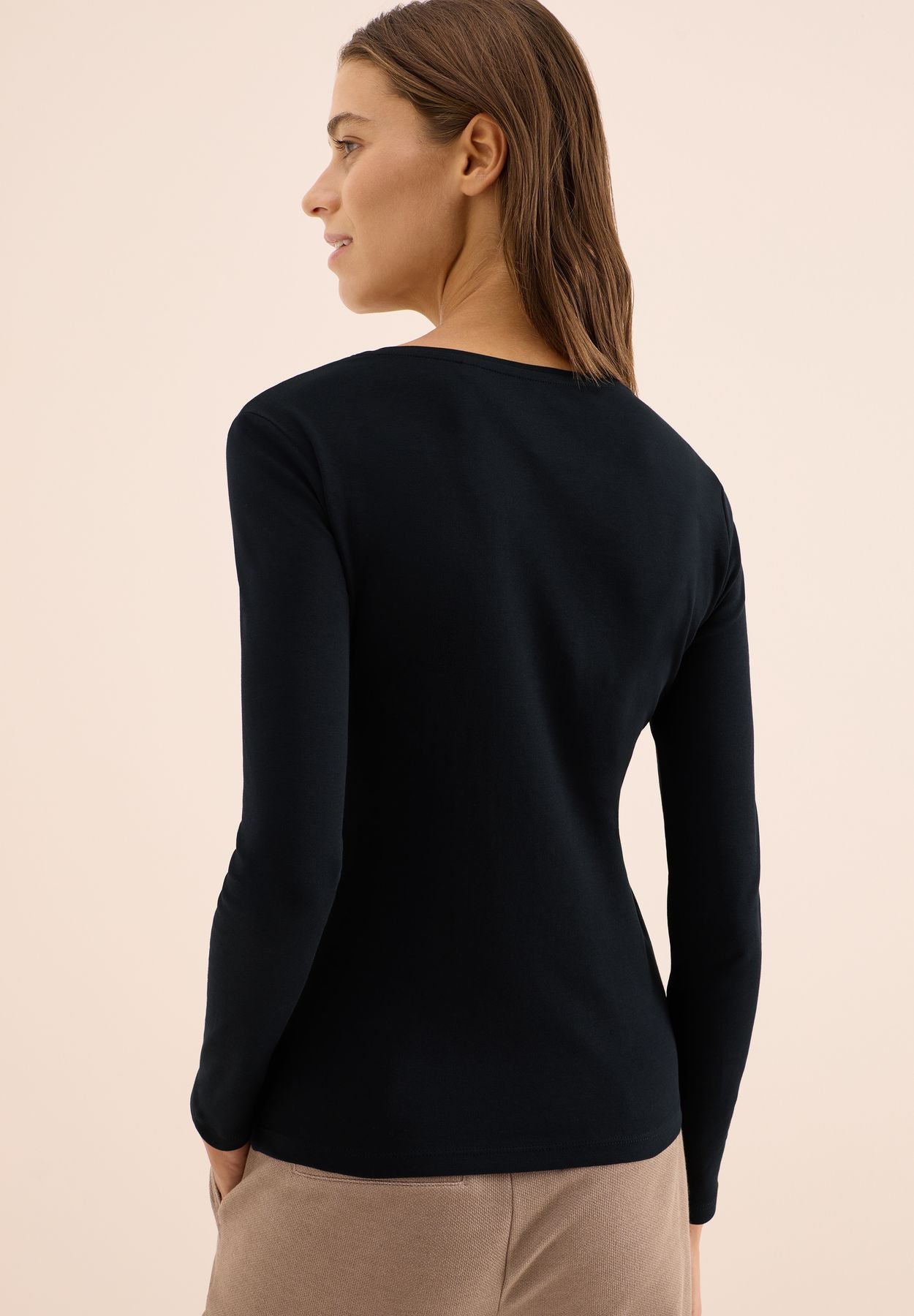 Basic Langarmshirt