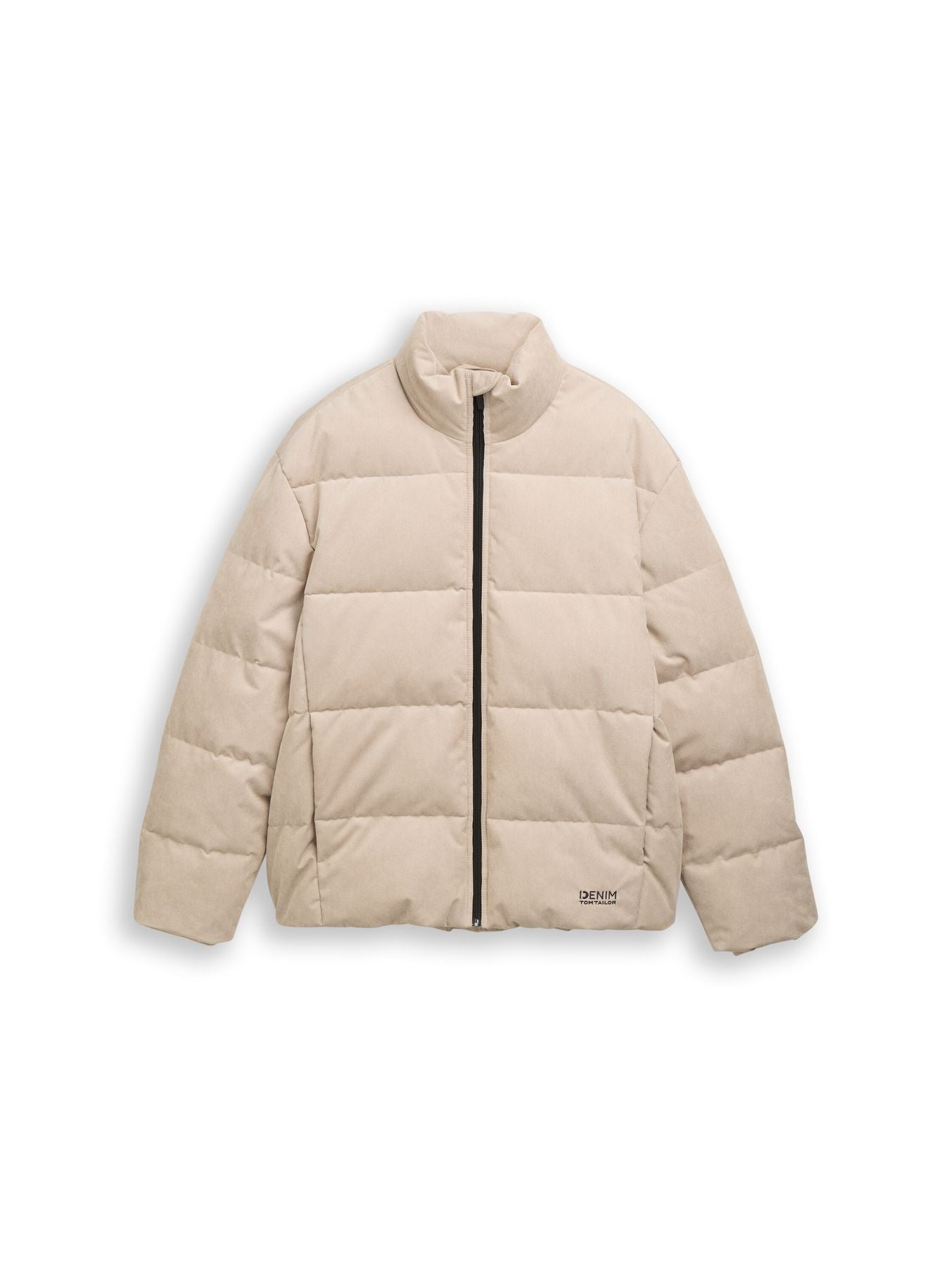 Cord Puffer-Jacke mit Stehkragen