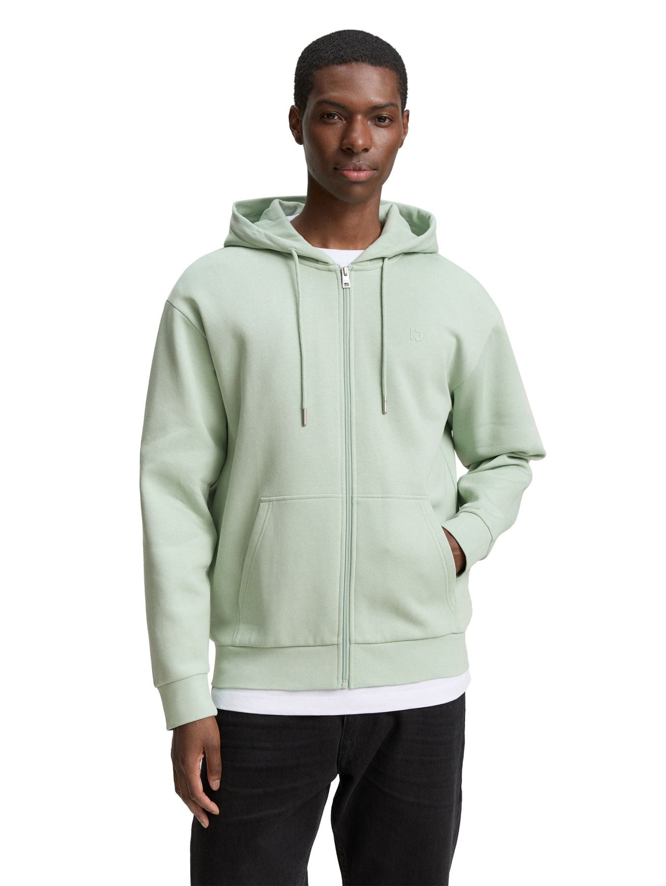 Hoodie Sweatjacke mit Logo-Print