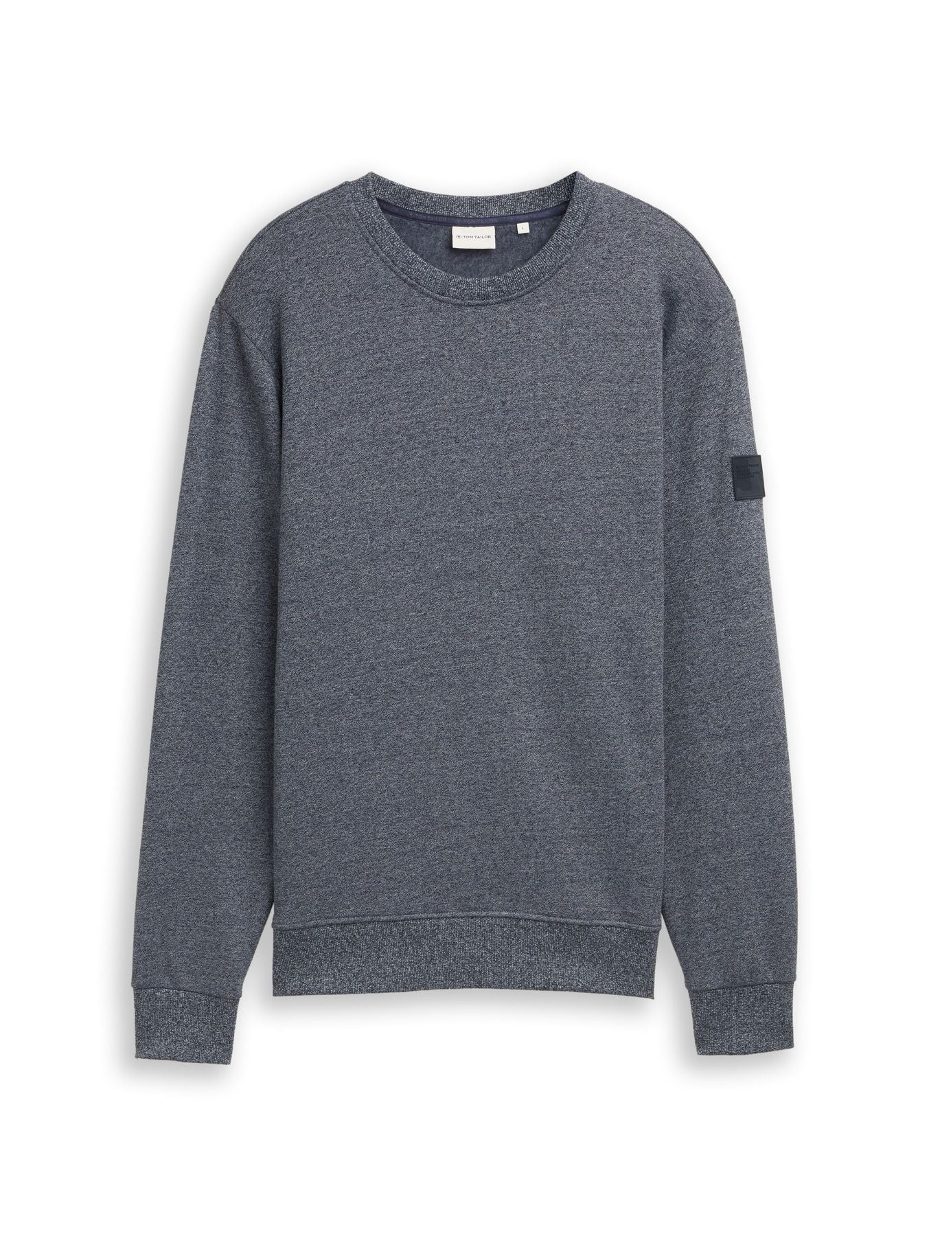 Sweatshirt in Melange-Optik