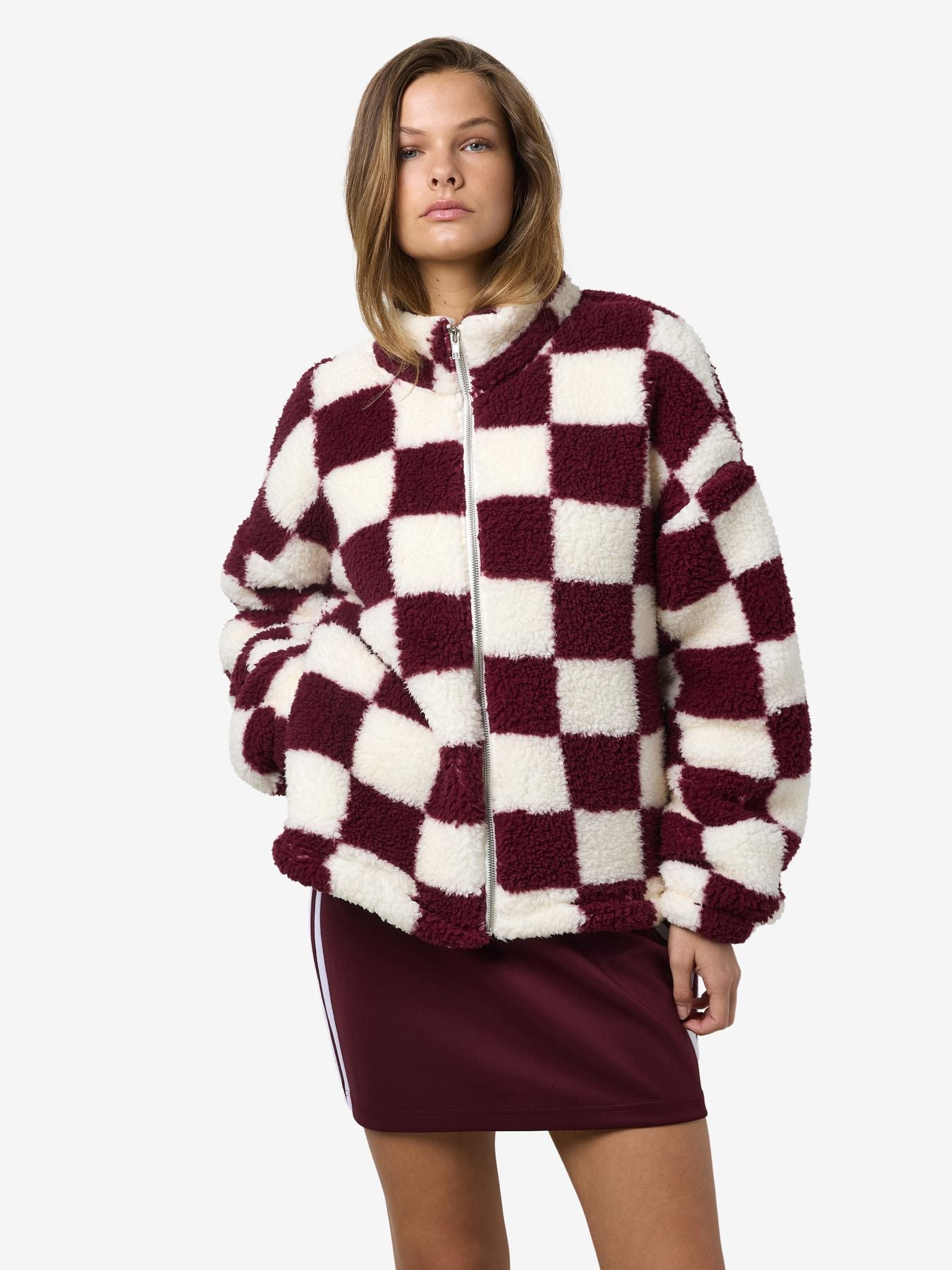 NMLUCA L/S CHECK SOFT FLEECE JRS