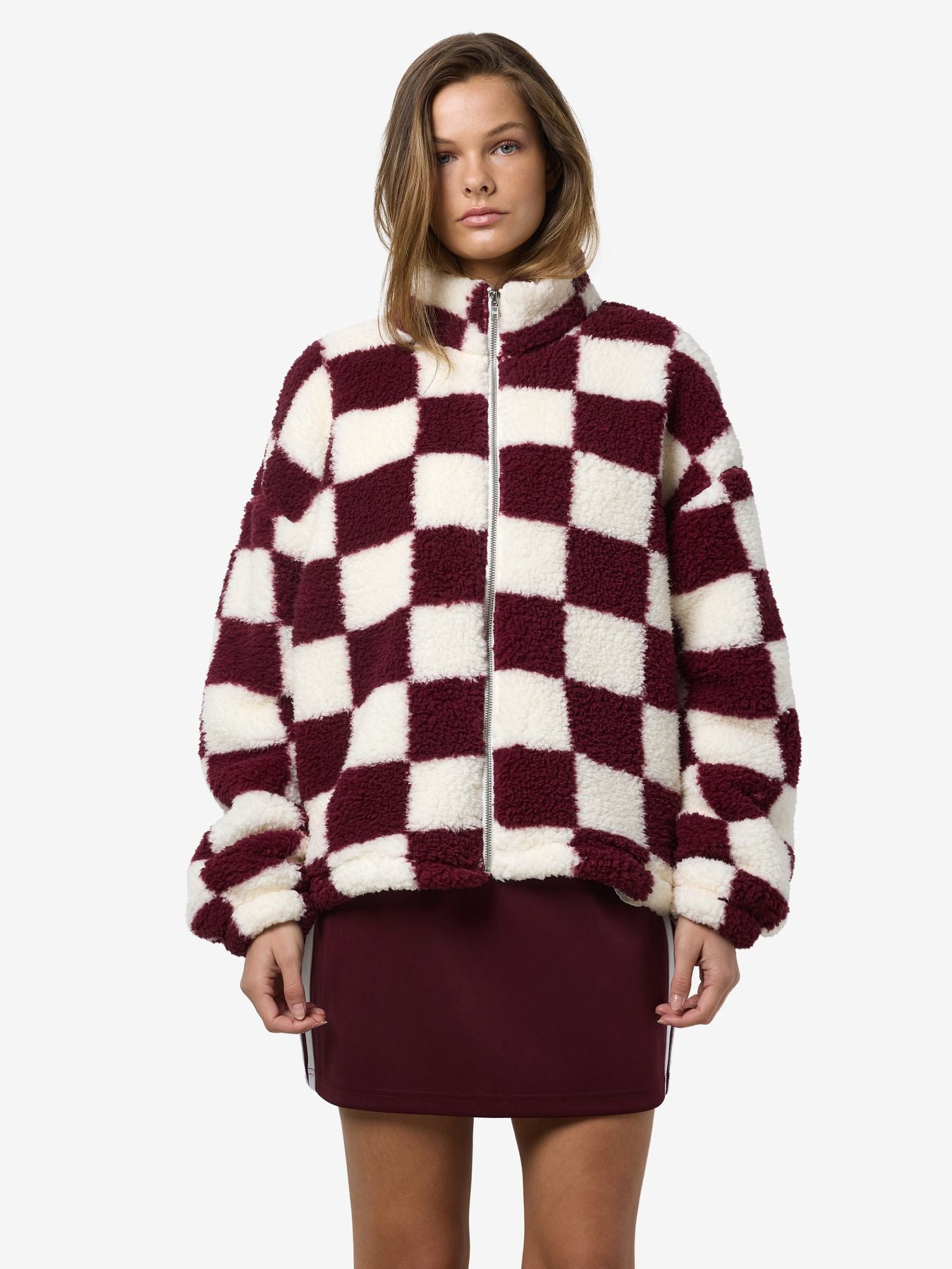 NMLUCA L/S CHECK SOFT FLEECE JRS