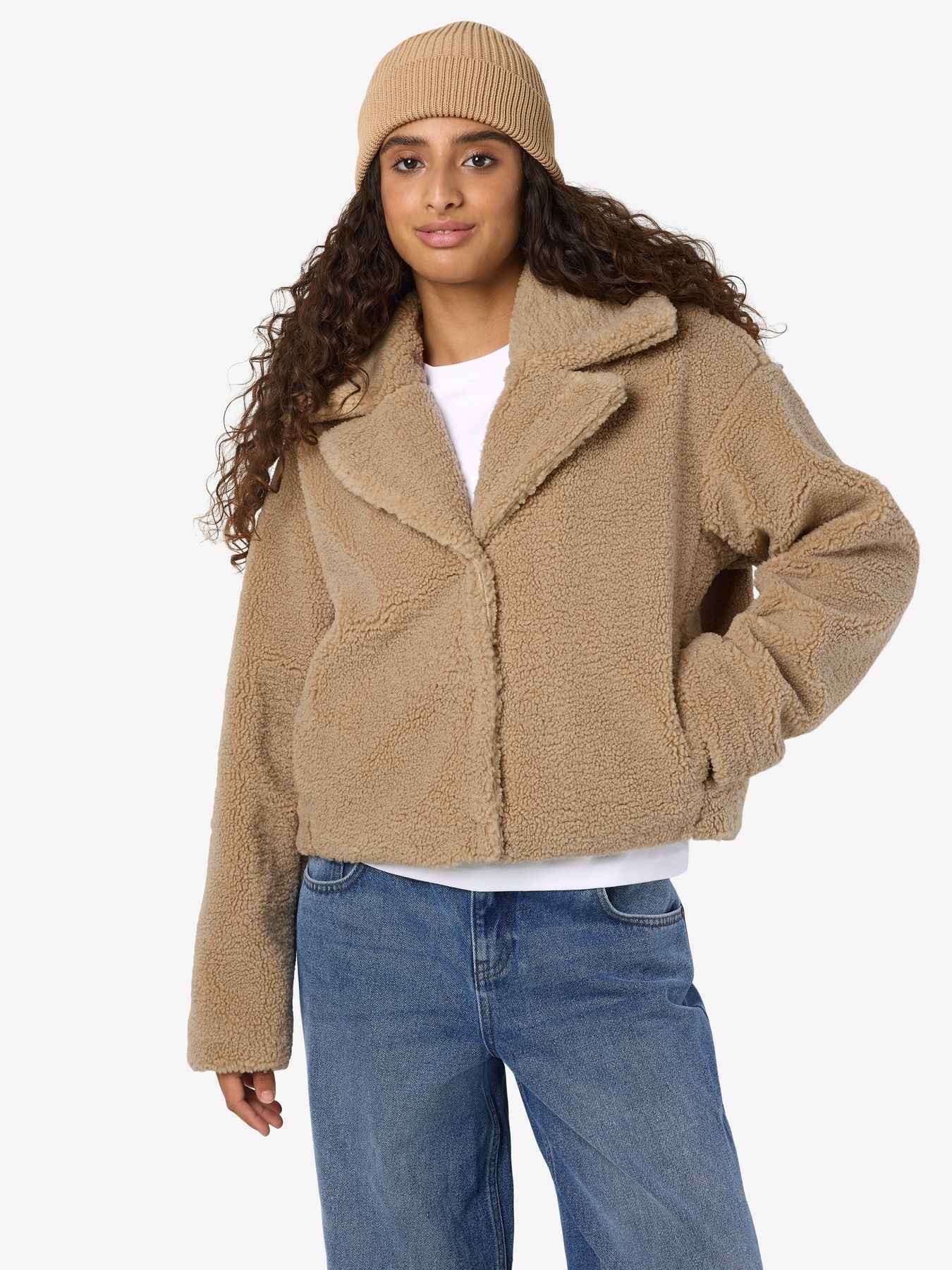 NMNATI CROP TEDDY JACKET FWD NOOS