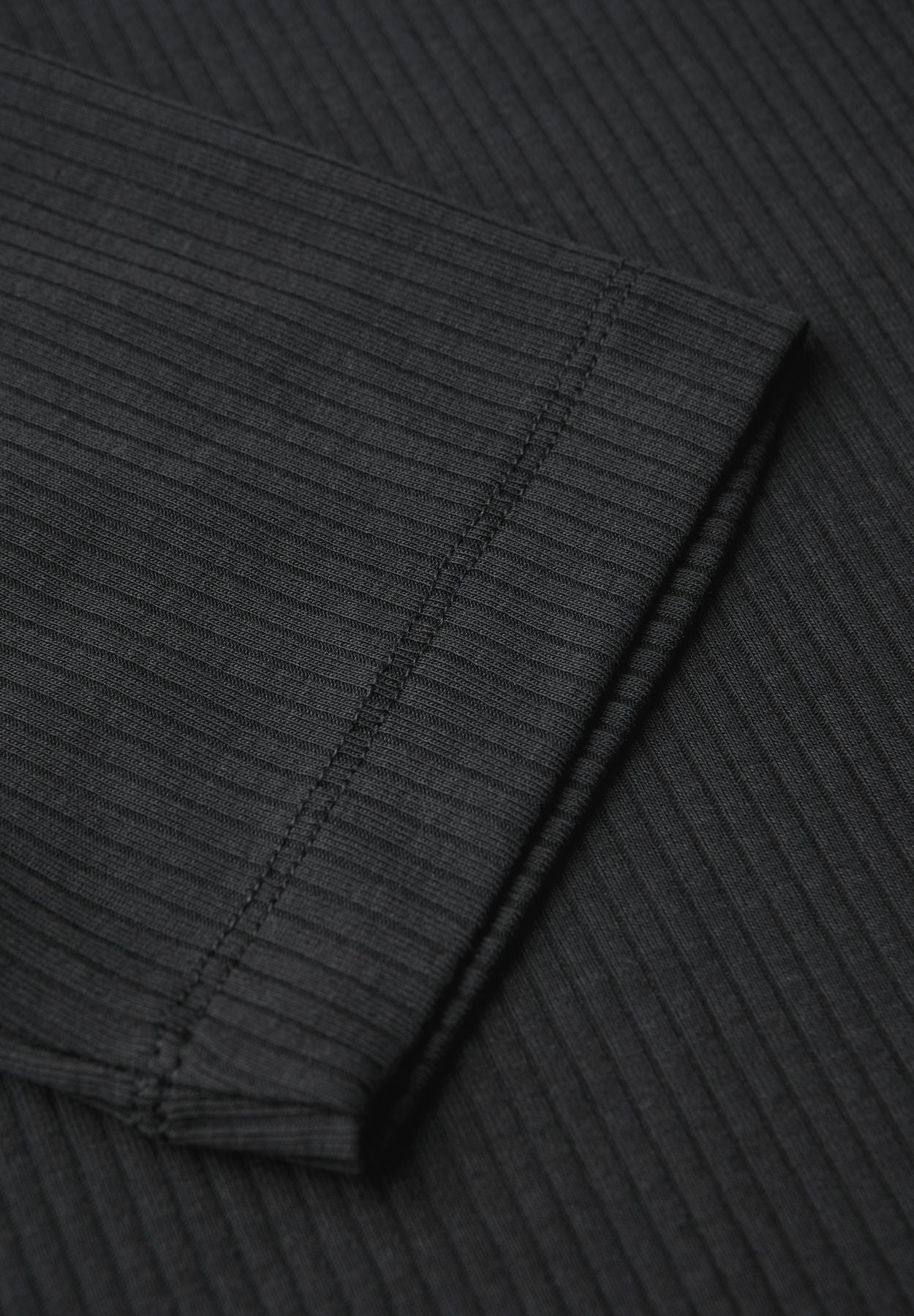 T-Shirt mit Rippstruktur