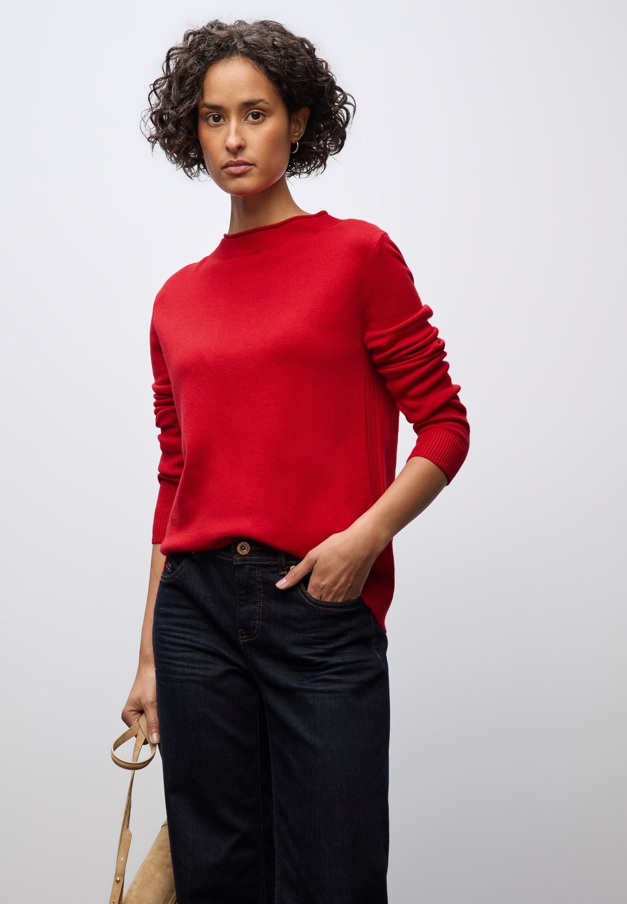 Pullover mit Rollkante